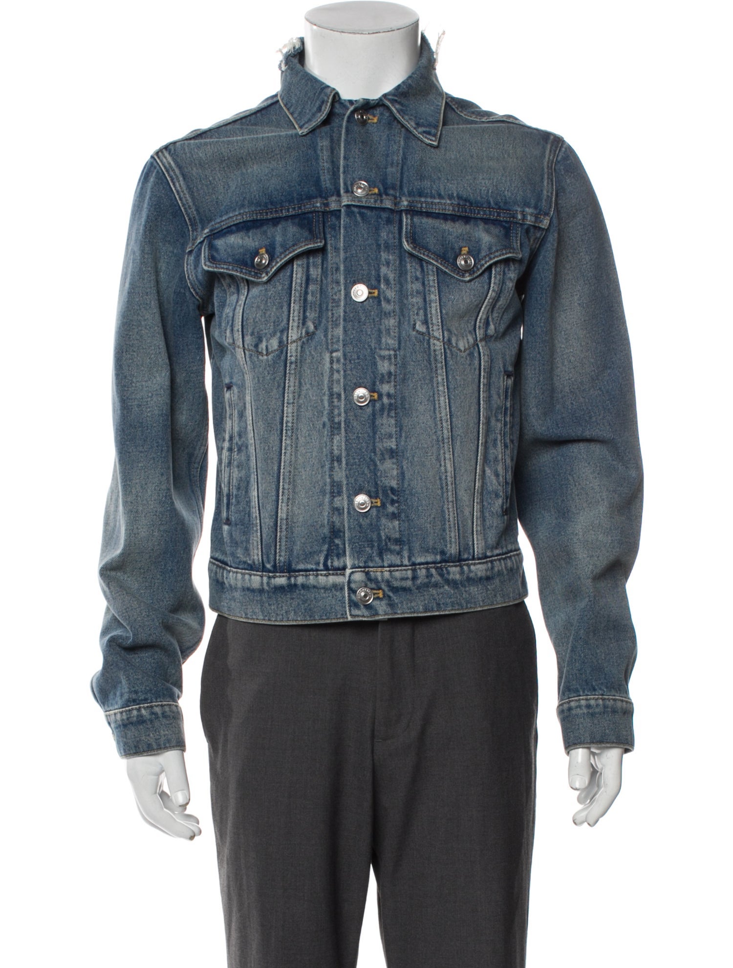 Balenciaga 2018 Campaign Logo Denim Jacket