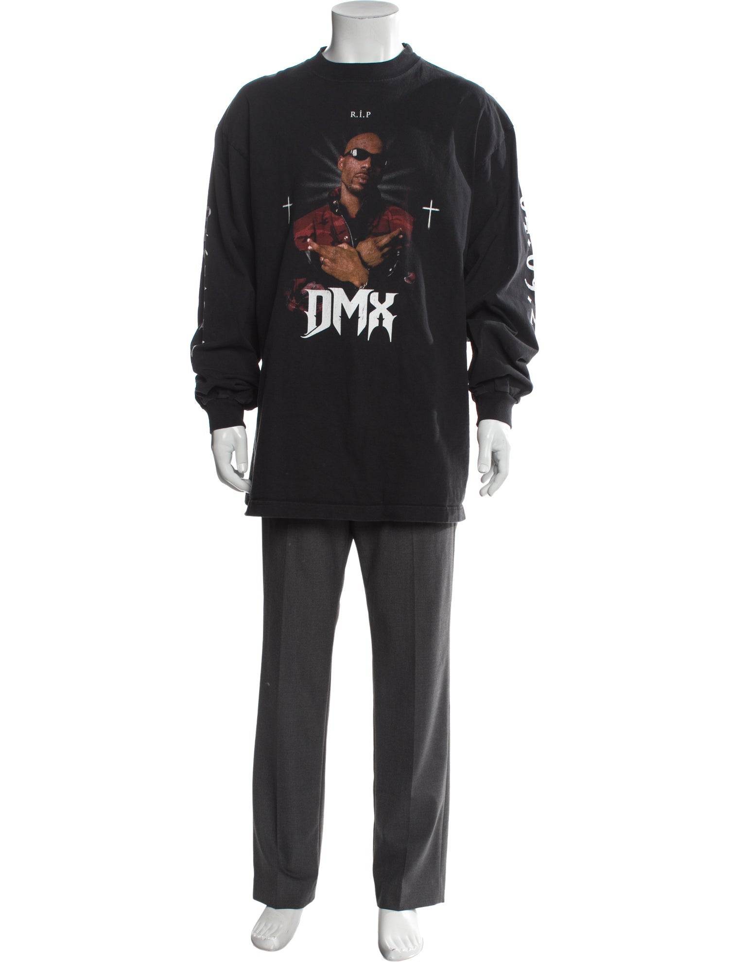 Balenciaga x DMX x Yeezy Graphic Print Henley