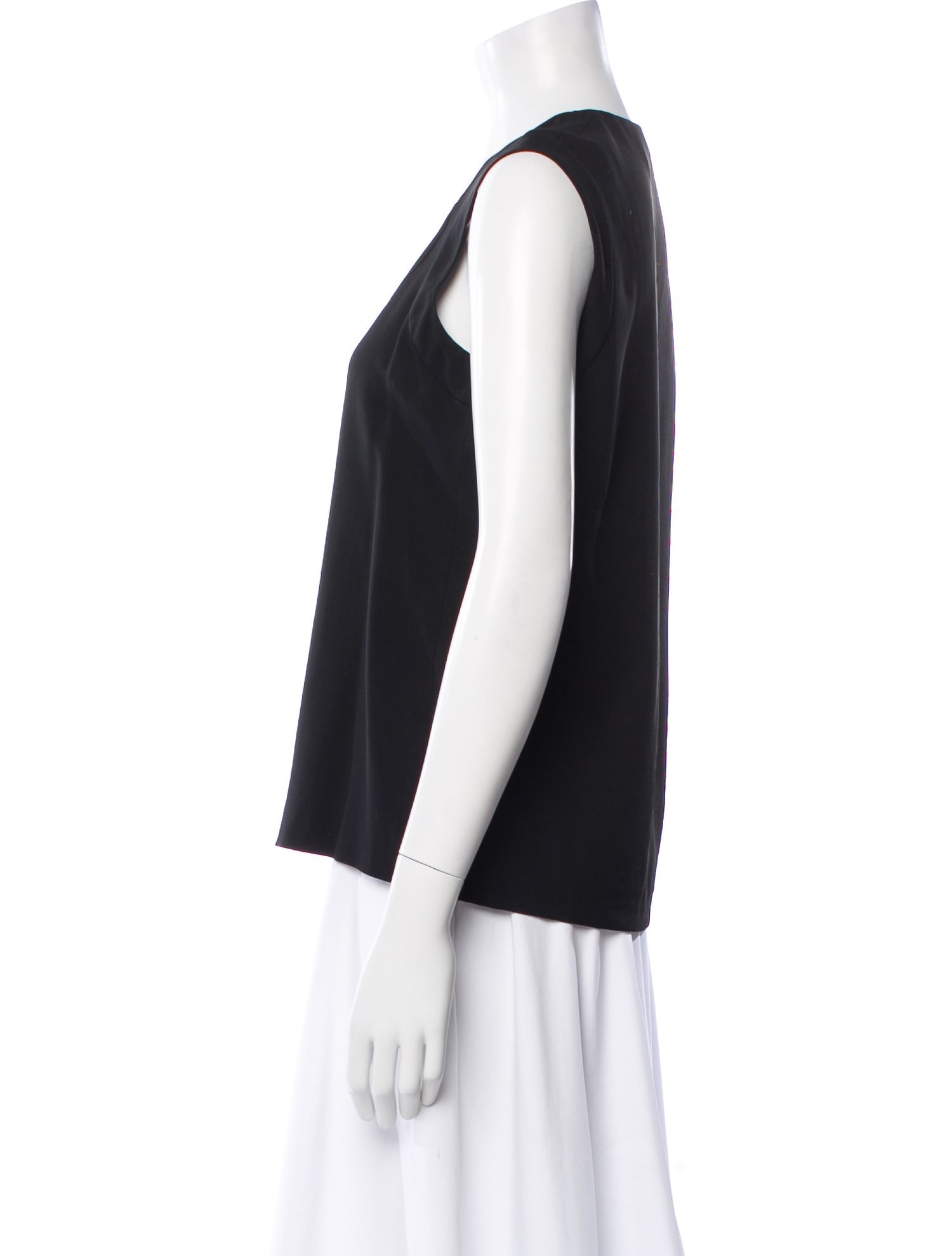 Balenciaga Square Neckline Sleeveless Top