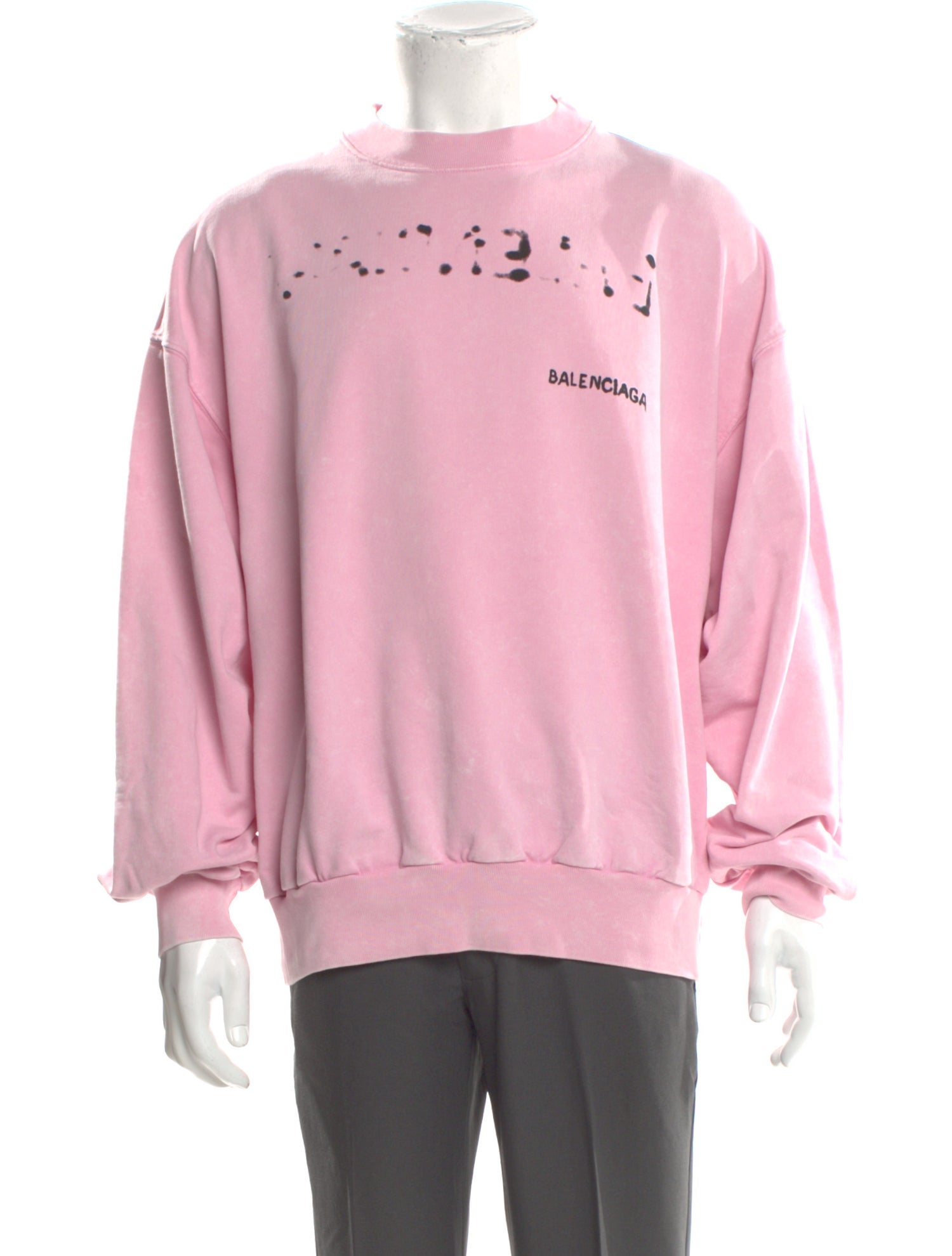 Balenciaga Graphic Print Crew Neck Sweatshirt