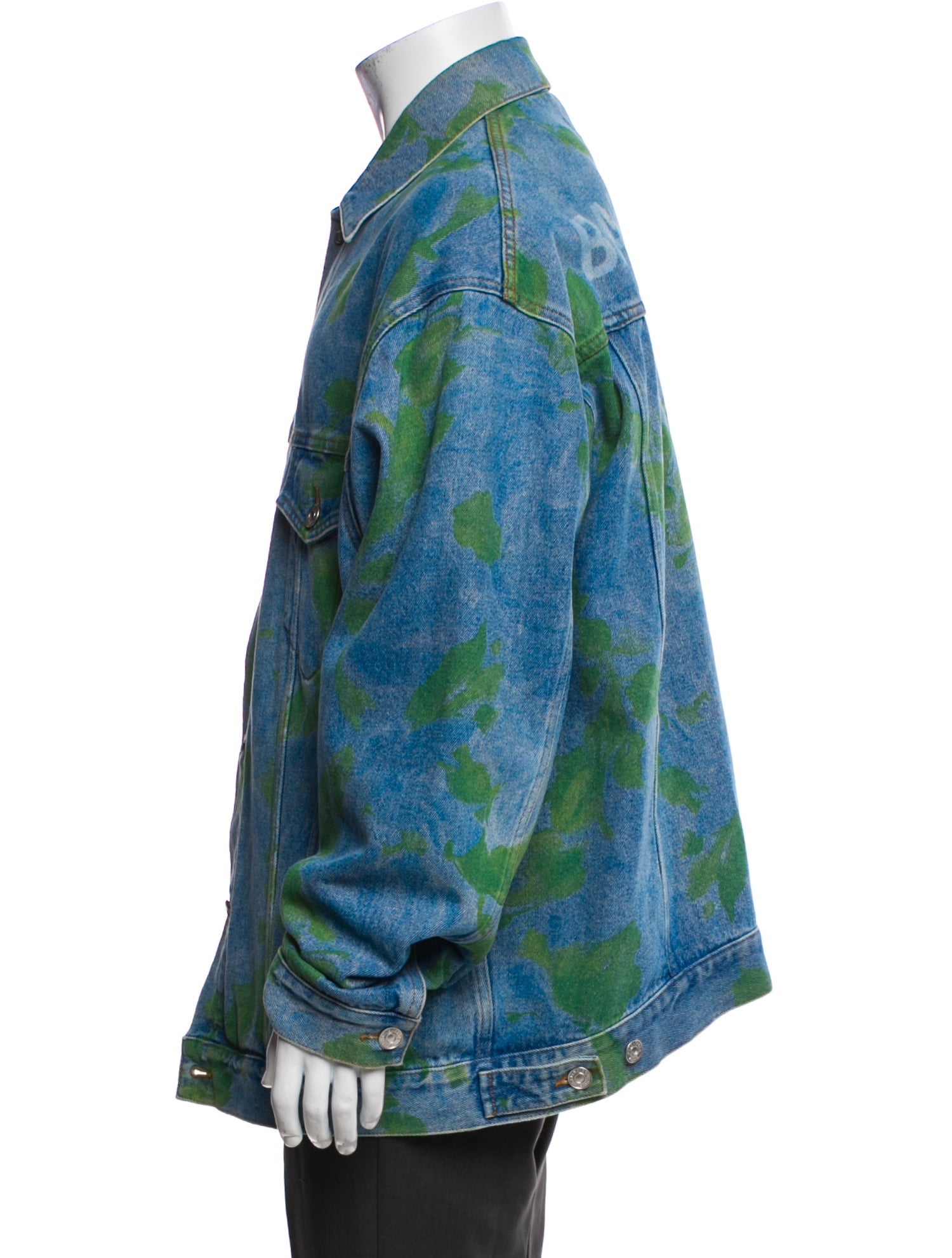 Balenciaga 2020 Tie-Dye Print Denim Jacket