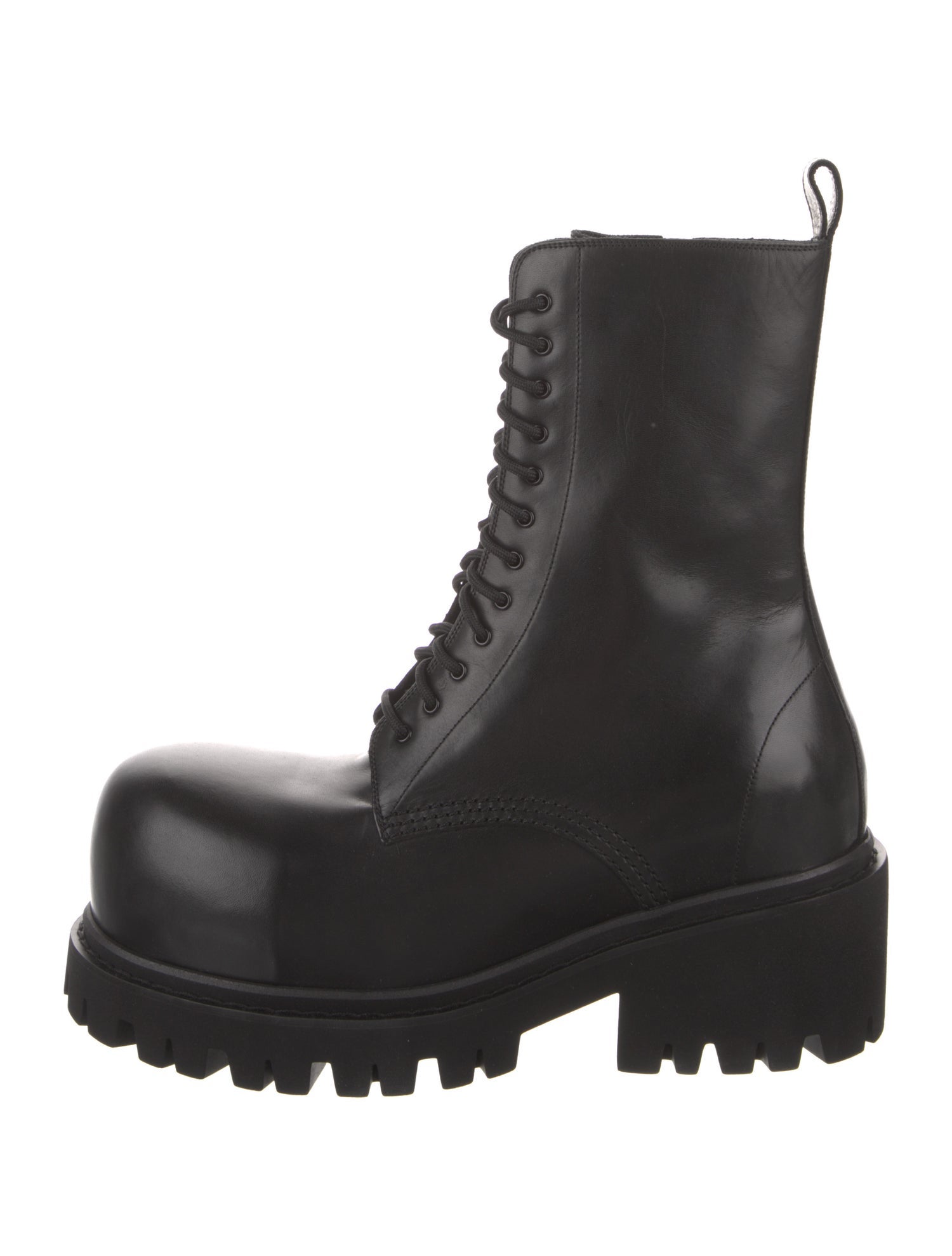 Balenciaga Leather Combat Boots
