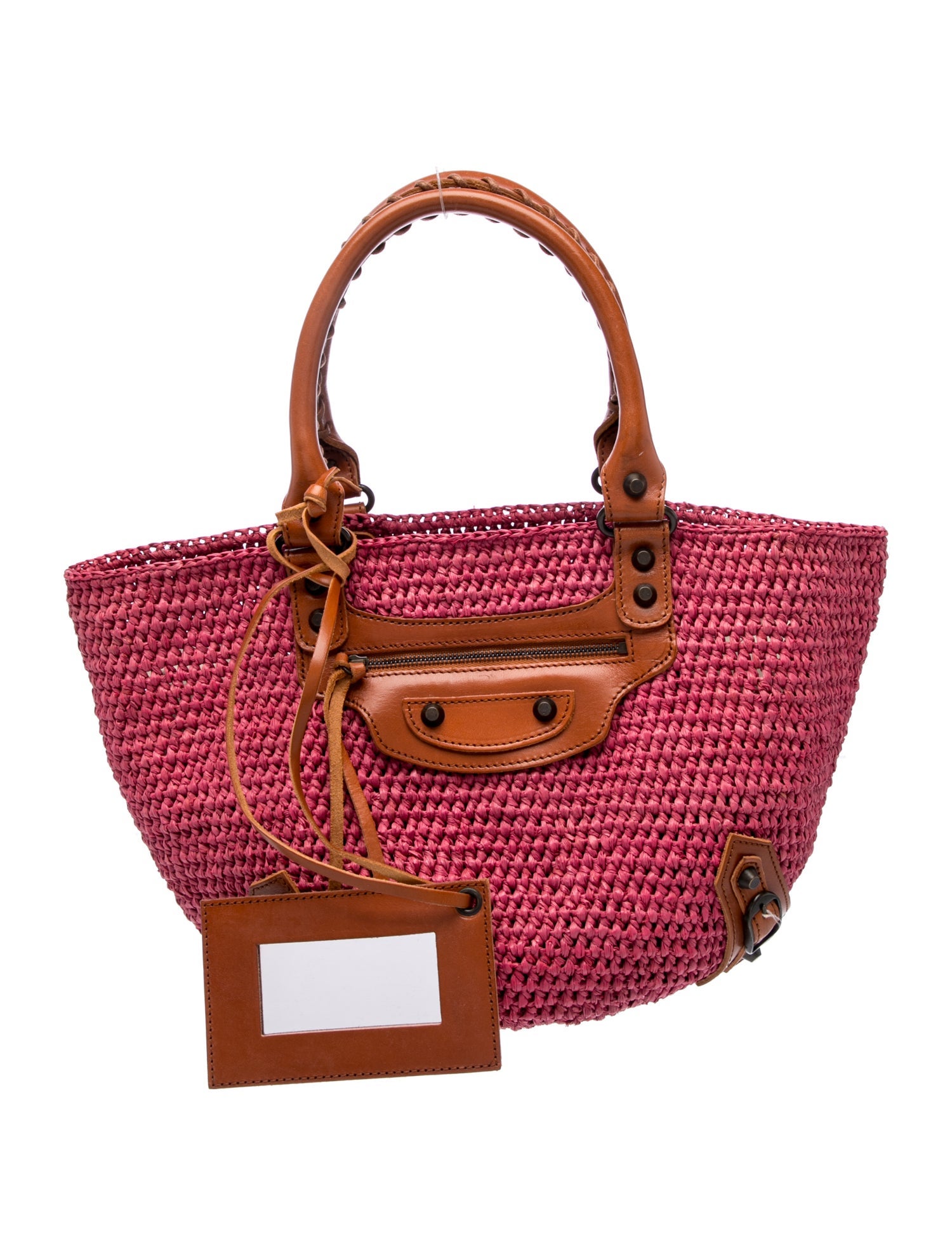 Balenciaga Raffia Panier