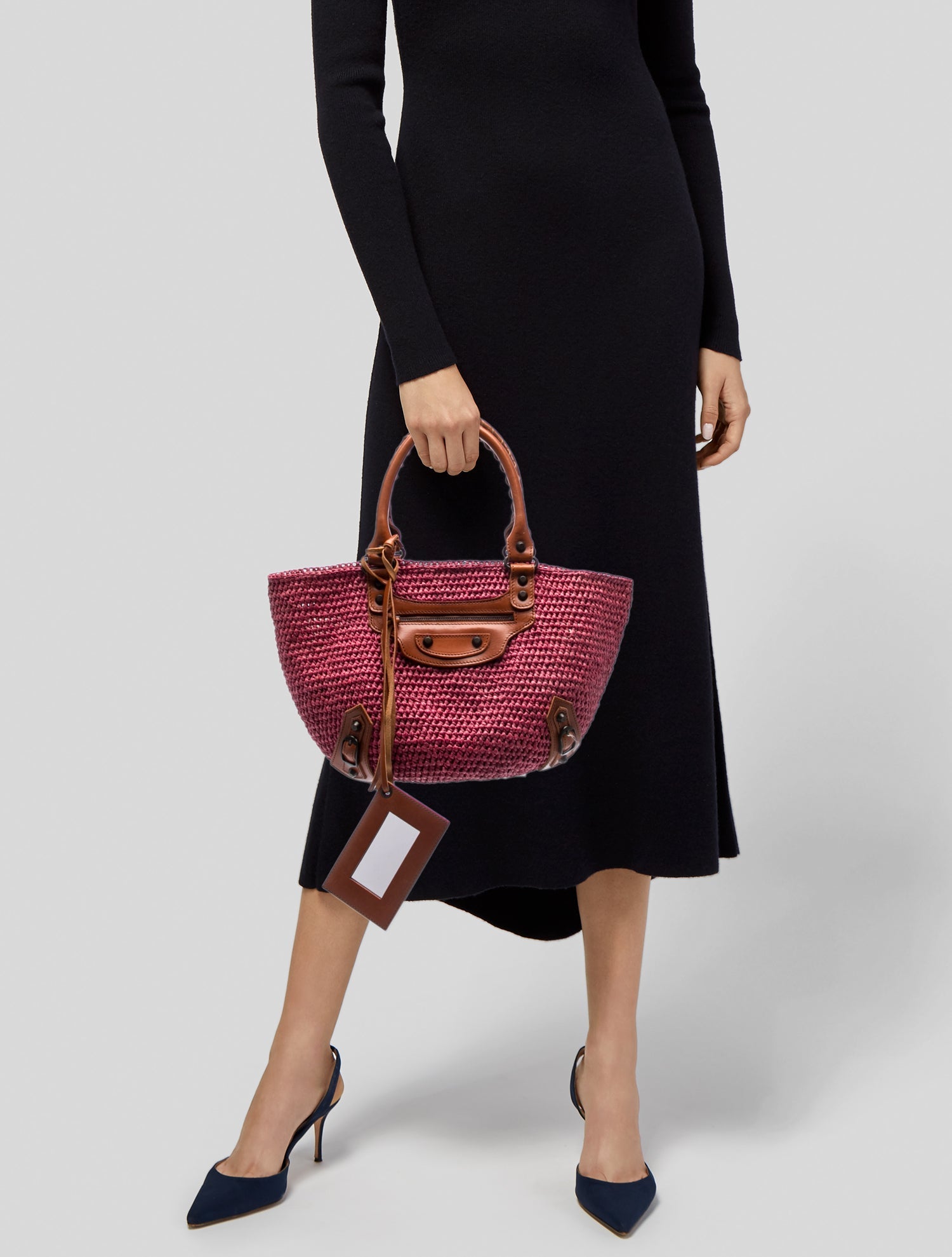 Balenciaga Raffia Panier