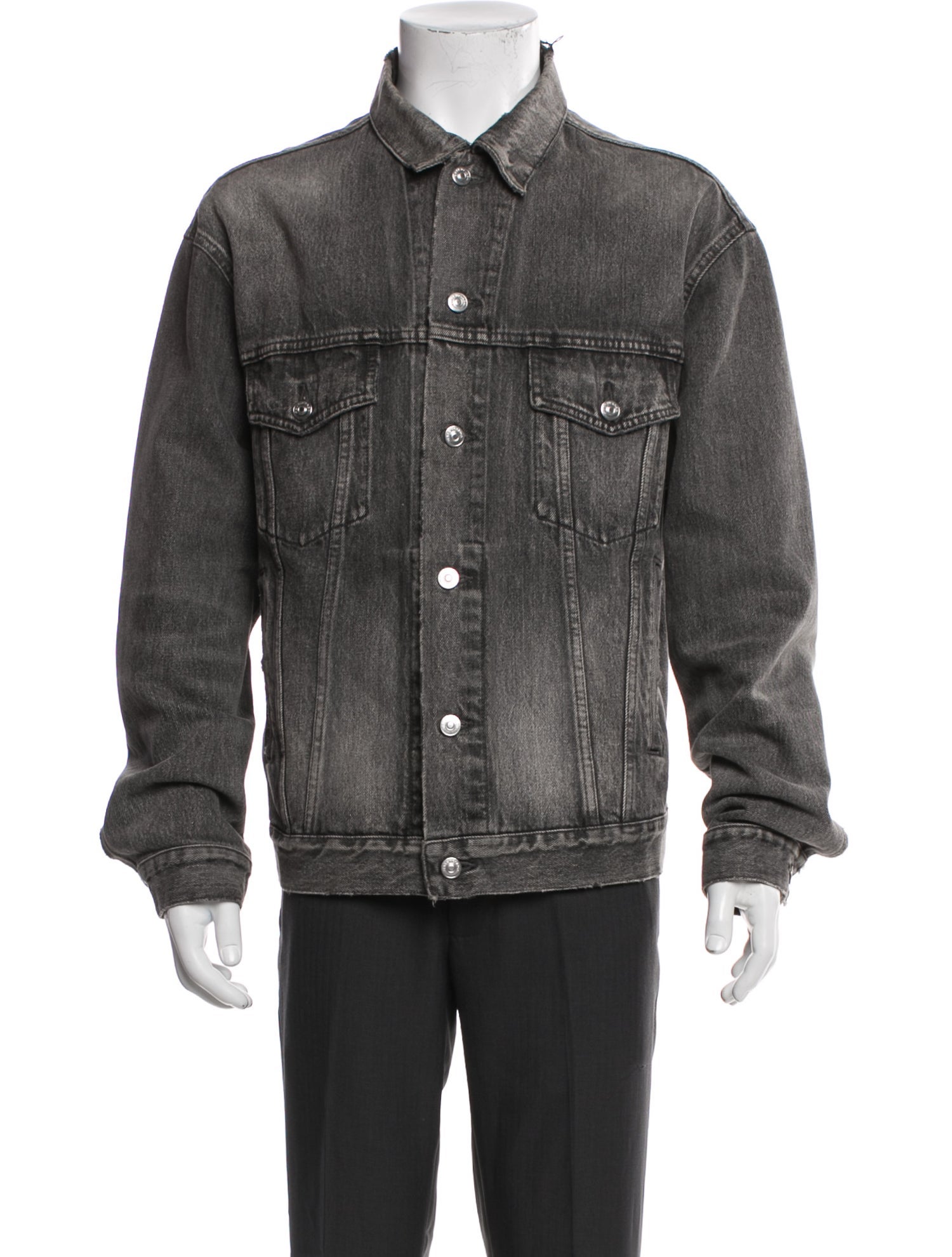 Balenciaga 2017 Signature Logo Denim Jacket