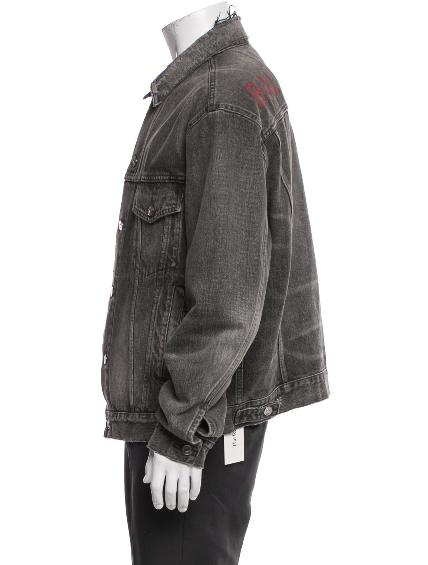 Balenciaga 2017 Signature Logo Denim Jacket