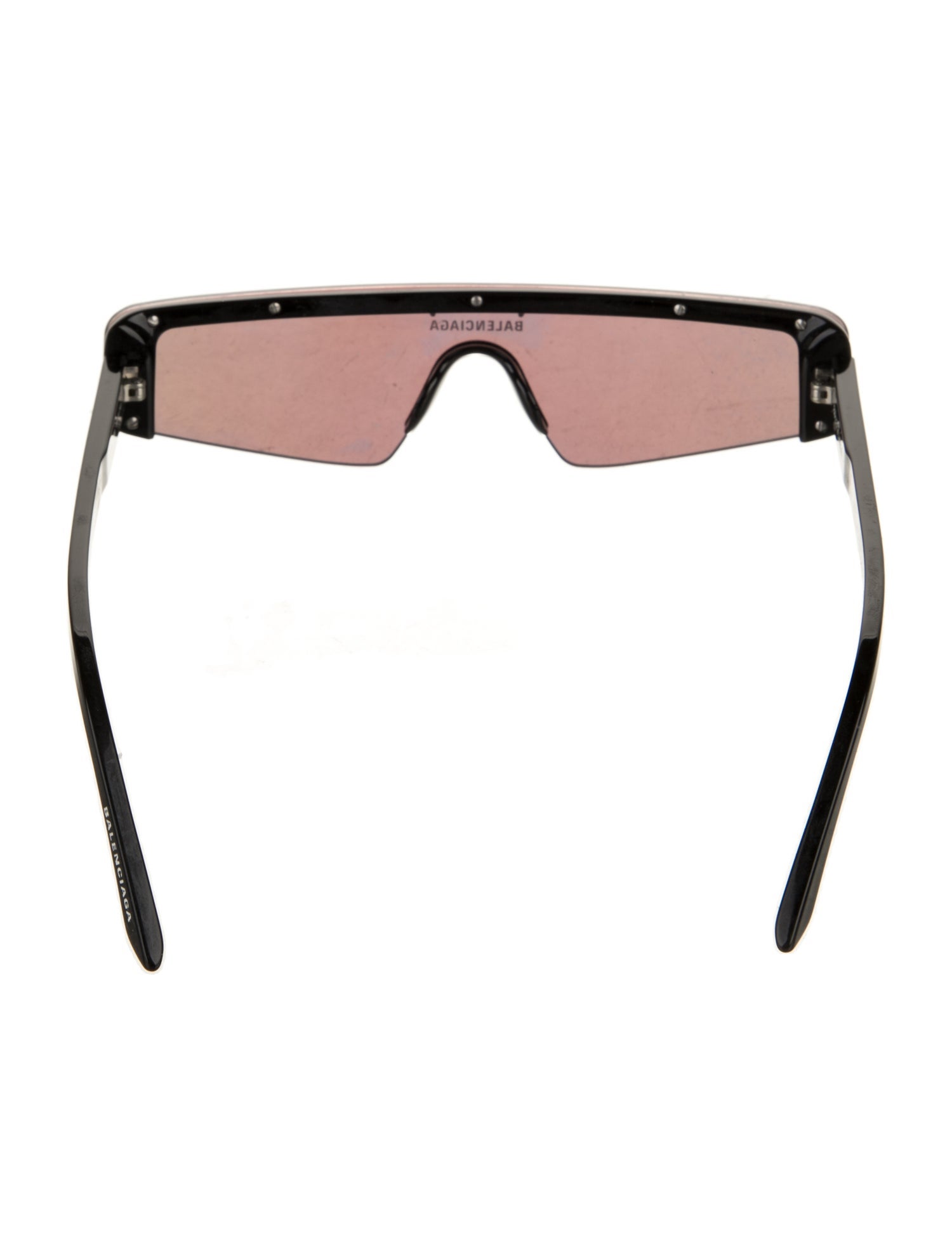 Balenciaga Shield Mirrored Sunglasses