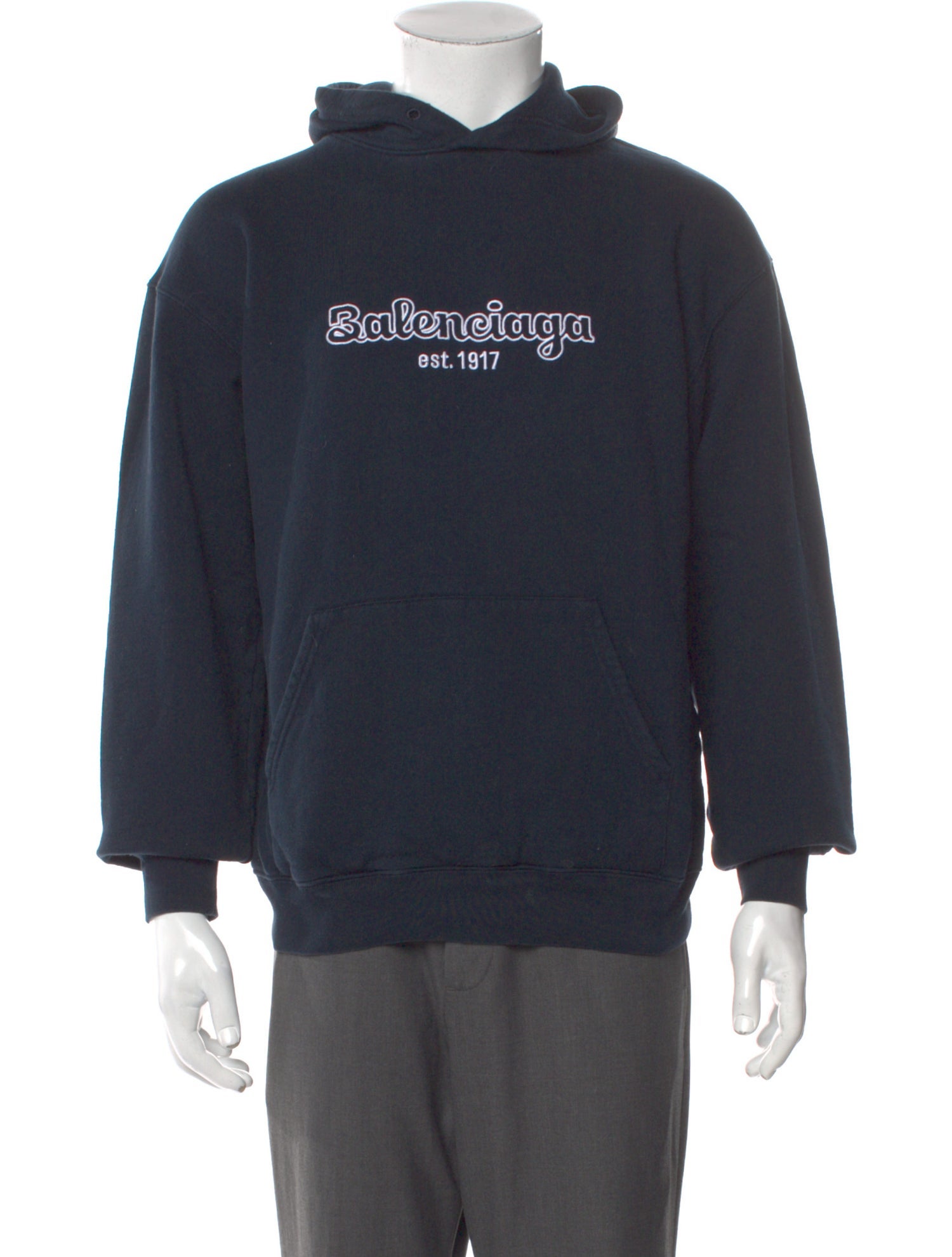 Balenciaga 2019 Signature Logo Hoodie