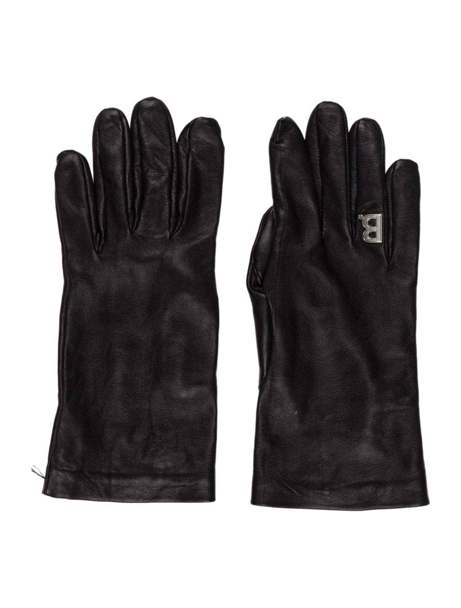 Balenciaga Leather Winter Gloves