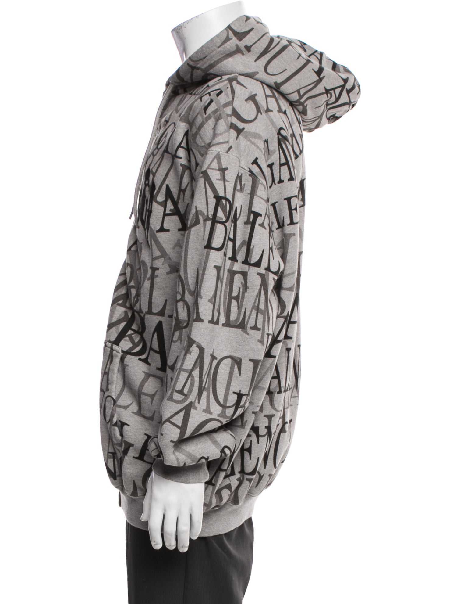 Balenciaga 2018 Signature Logo Hoodie