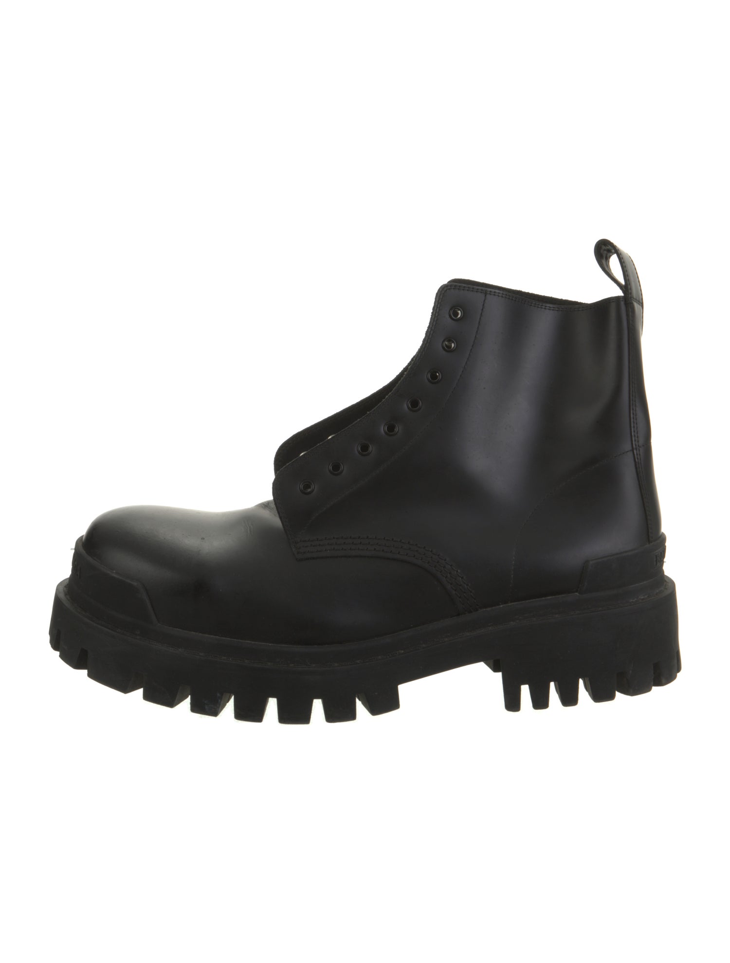 Balenciaga Leather Combat Boots