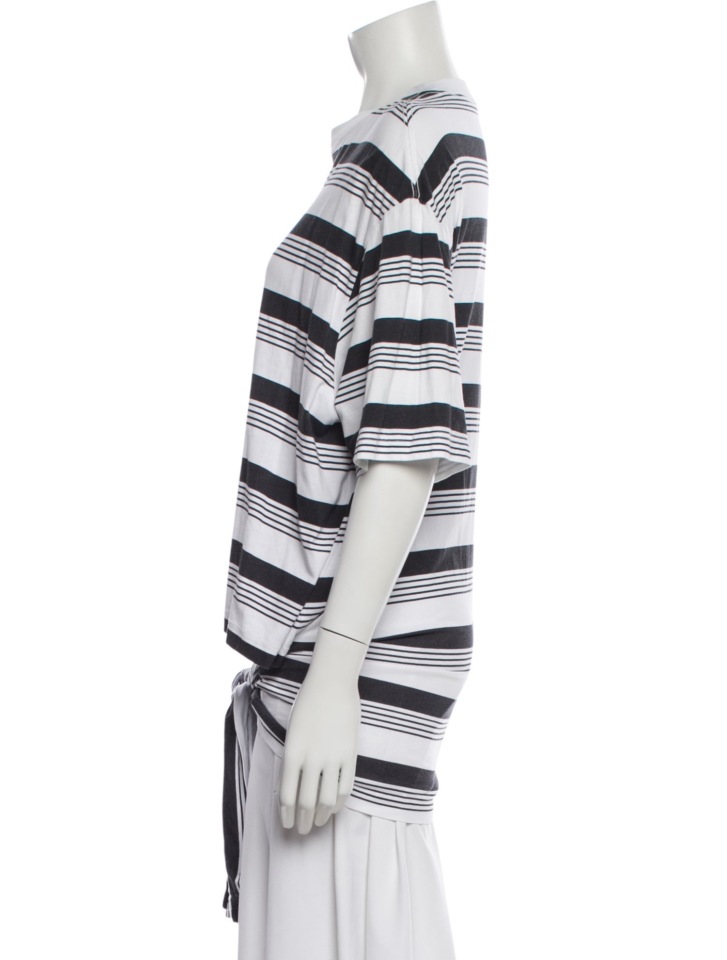 Balenciaga Striped Crew Neck T-Shirt