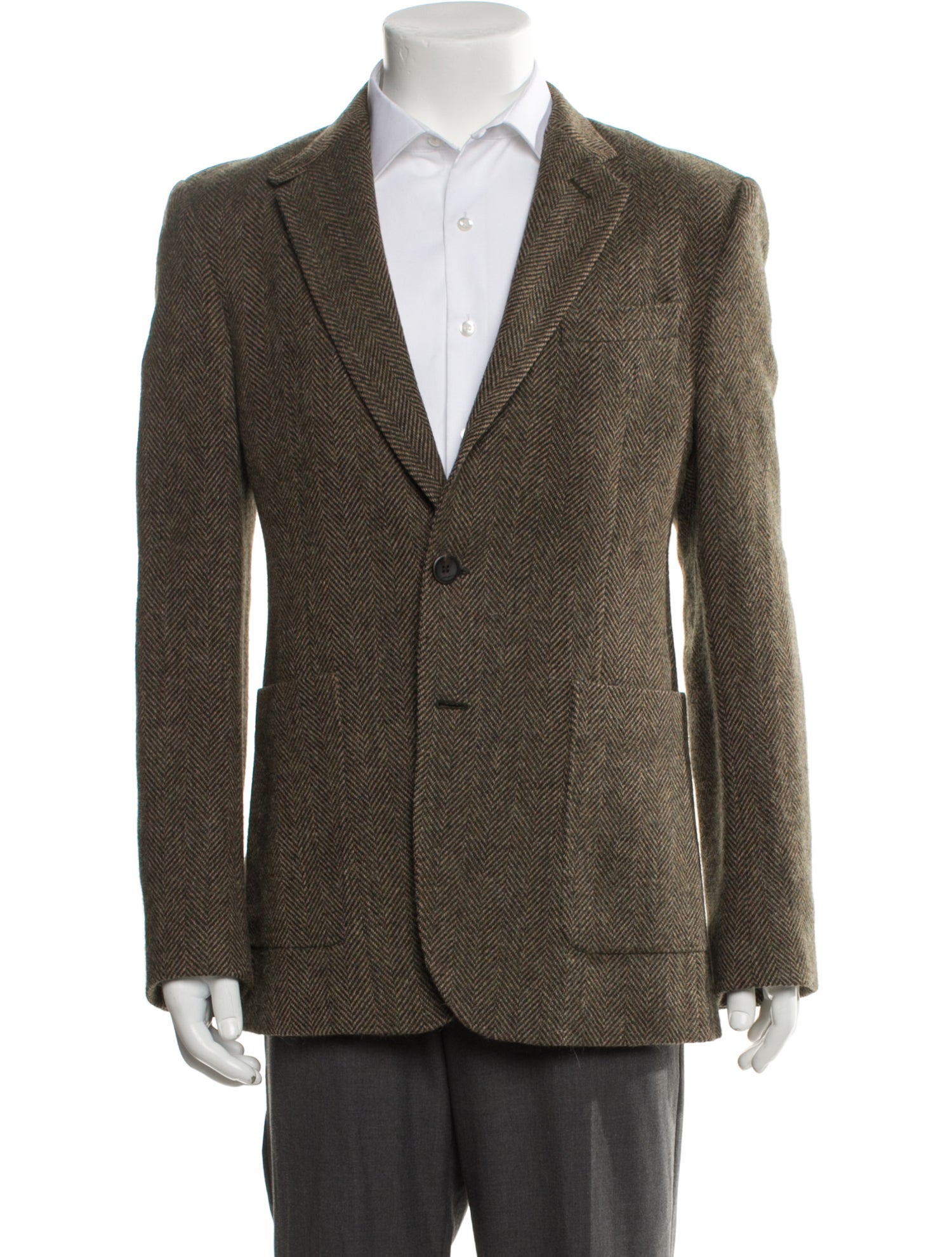 Balenciaga Vintage Tweed Pattern Blazer