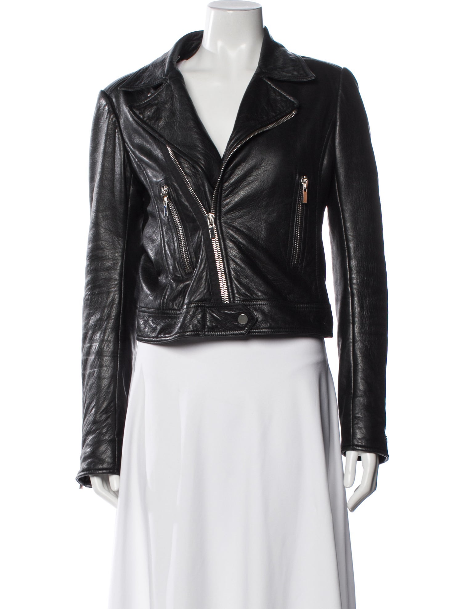 Balenciaga Leather Biker Jacket