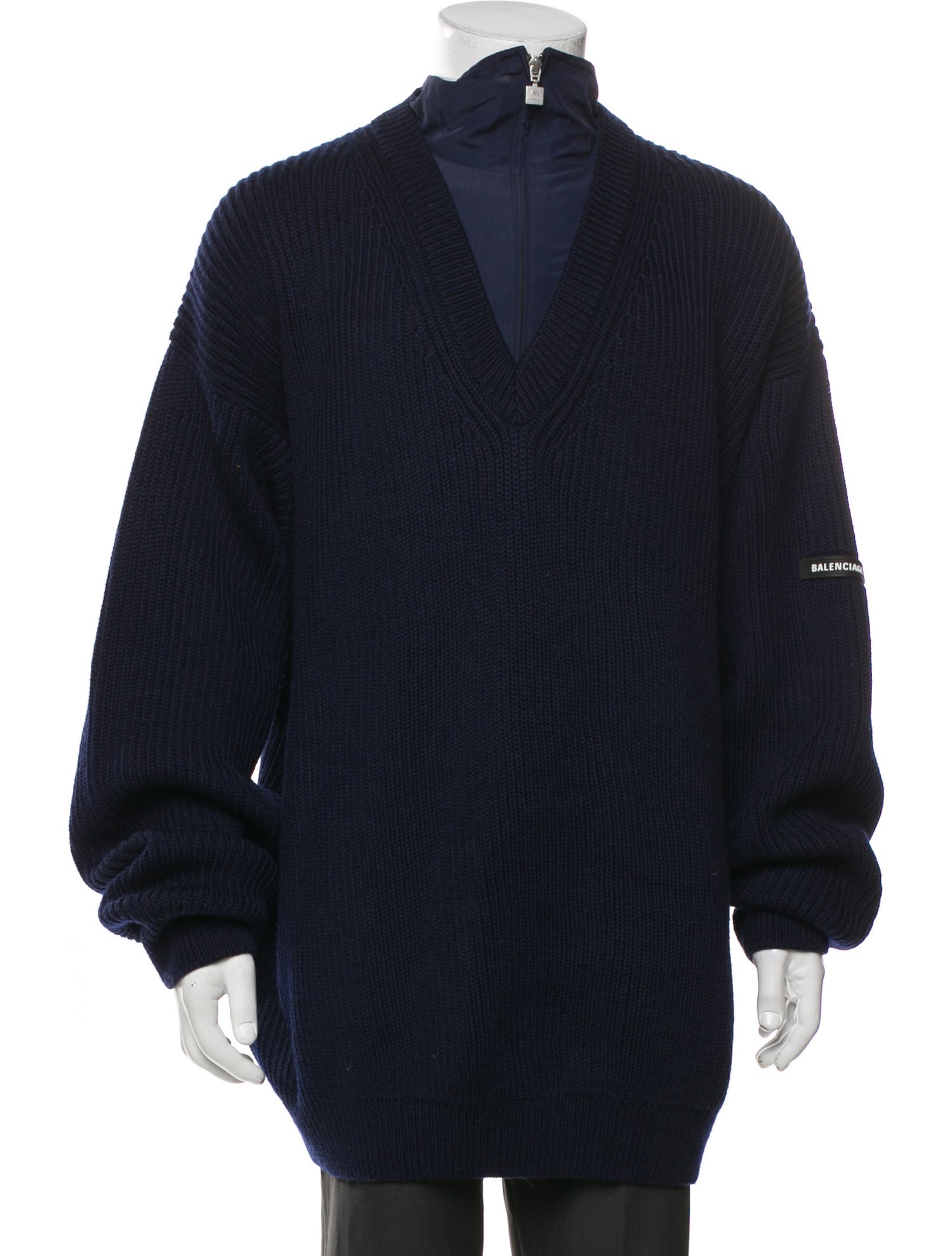 Balenciaga 2021 Signature Logo Cardigan w/ Tags