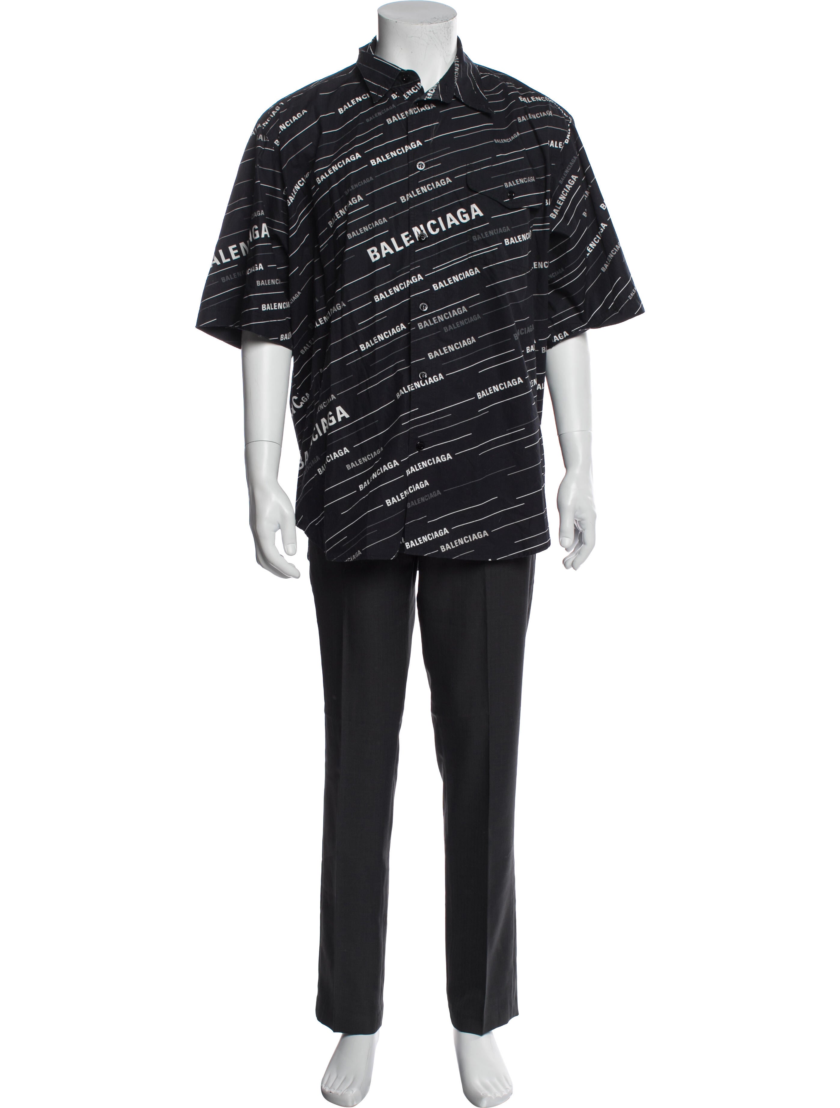 Balenciaga 2018 Printed Shirt w/ Tags