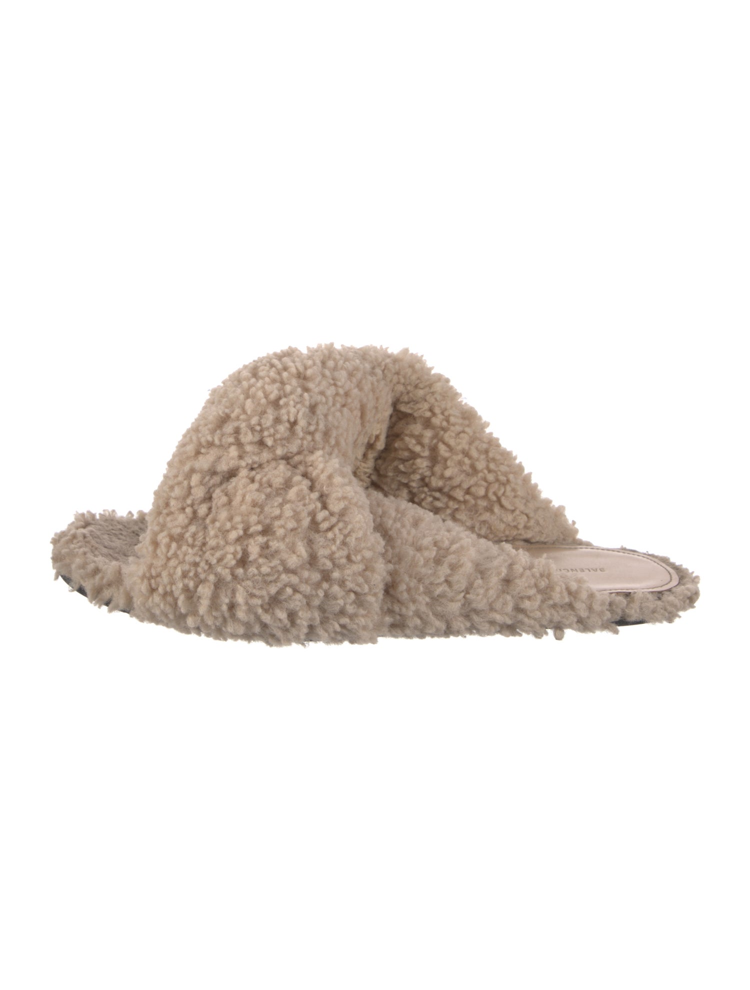 Balenciaga Shearling Slides