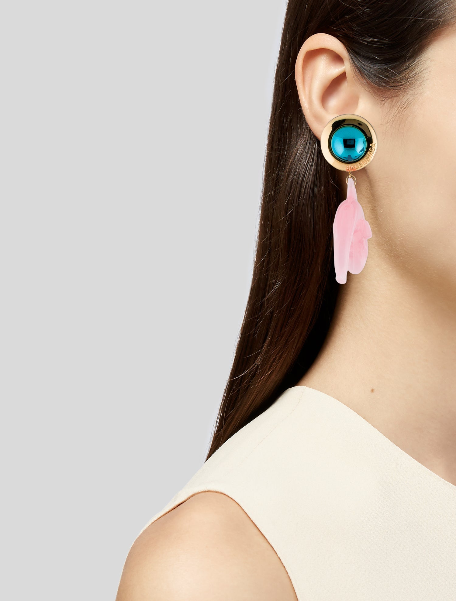 Balenciaga Mermaid Dolphin Drop Earrings