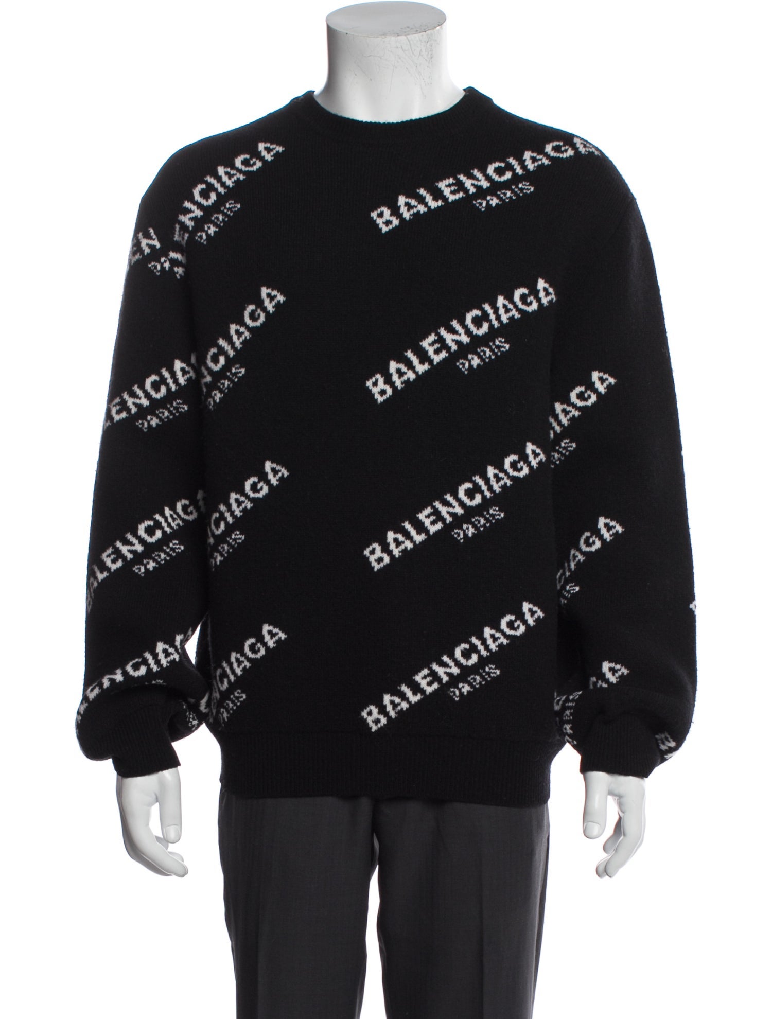 Balenciaga 2017 Signature Logo Pullover