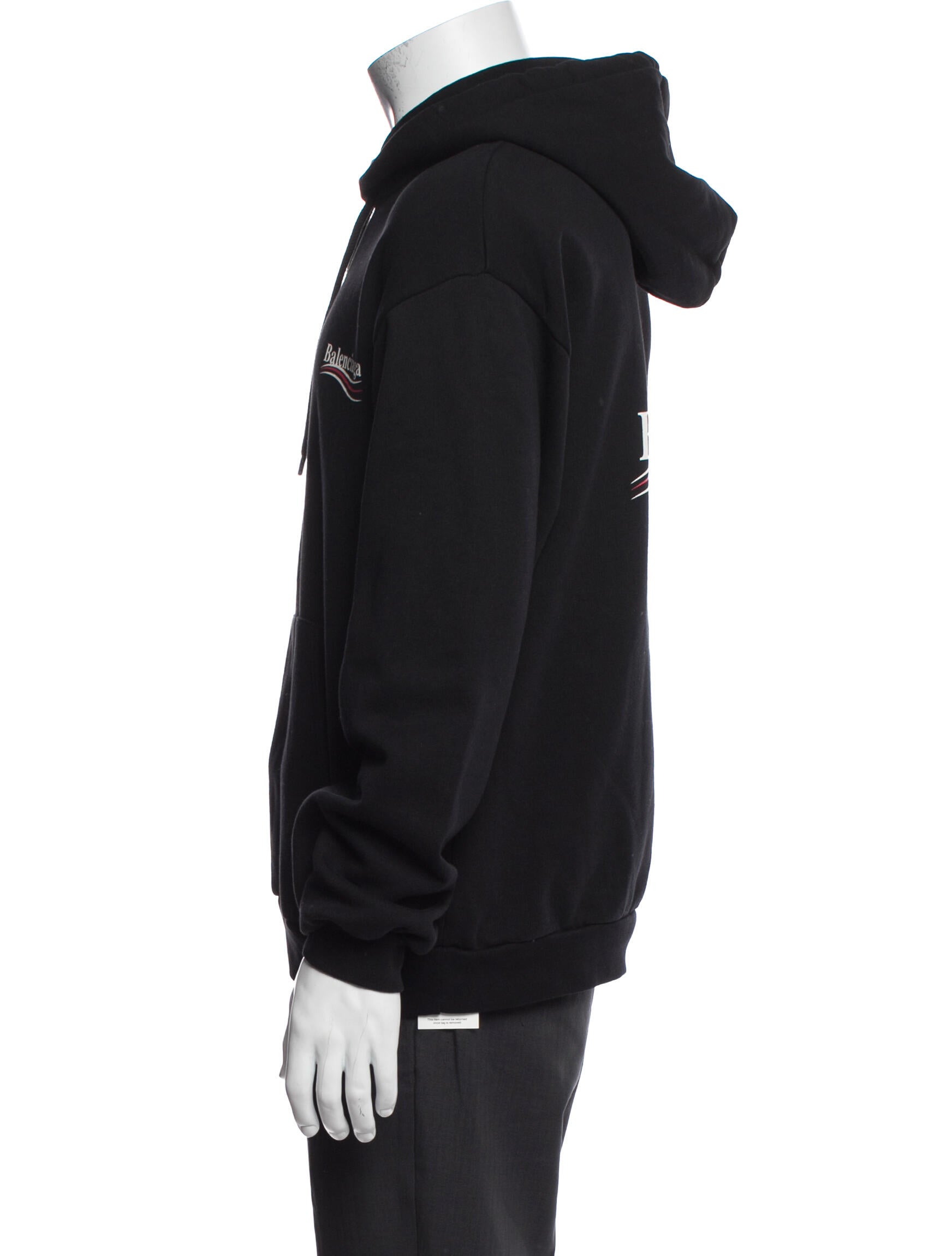 Balenciaga 2017 Signature Logo Hoodie