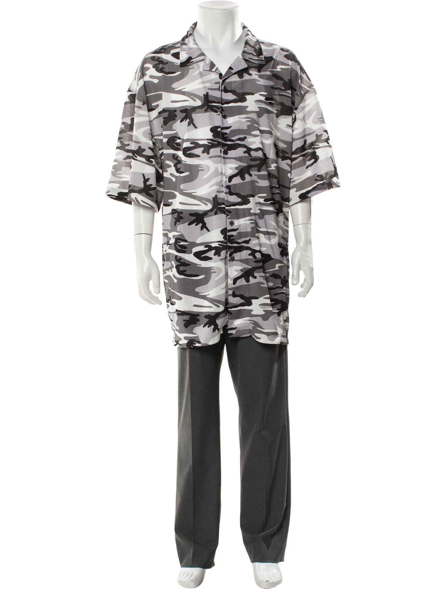Balenciaga 2020 Camouflage Print Shirt
