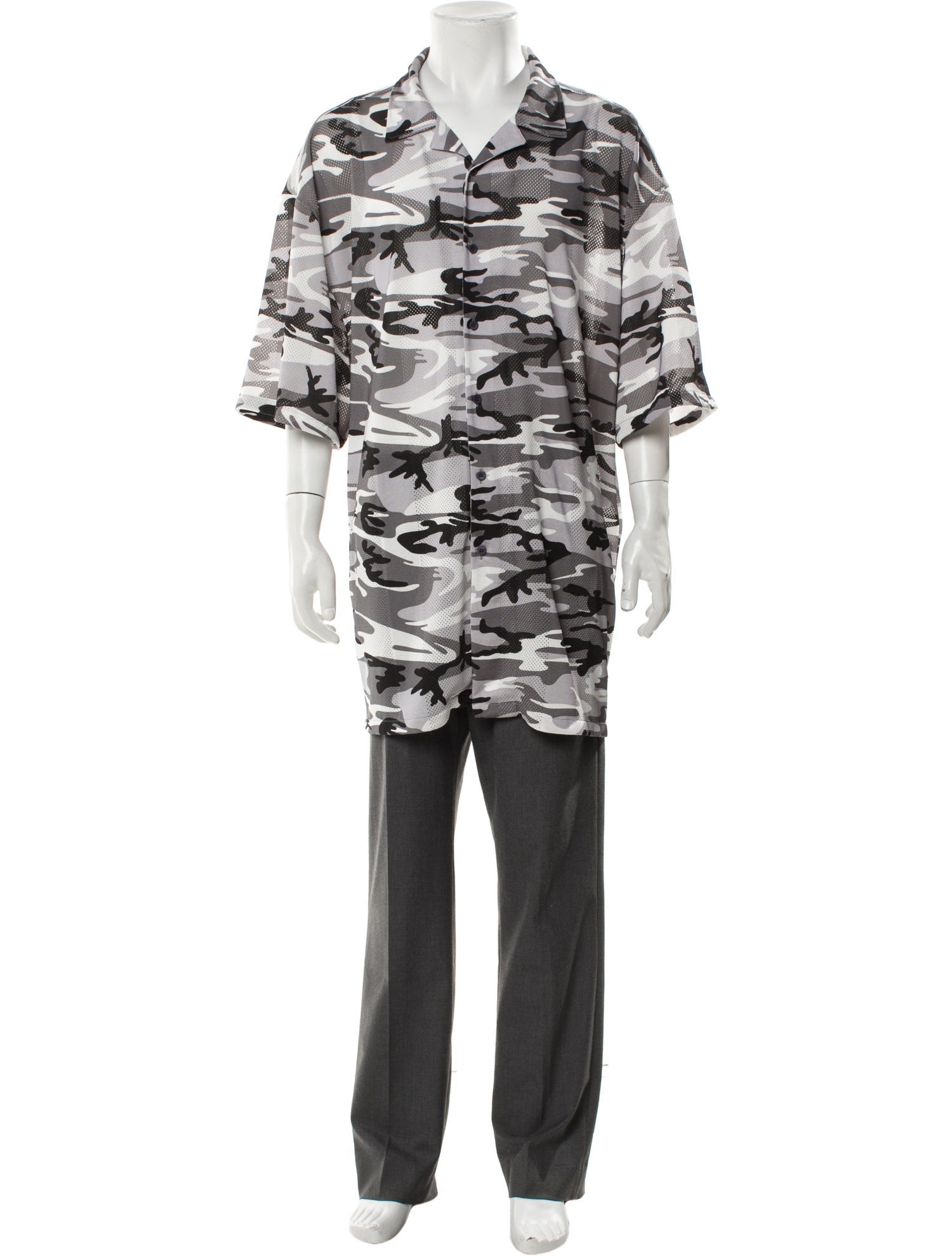 Balenciaga 2020 Camouflage Print Shirt