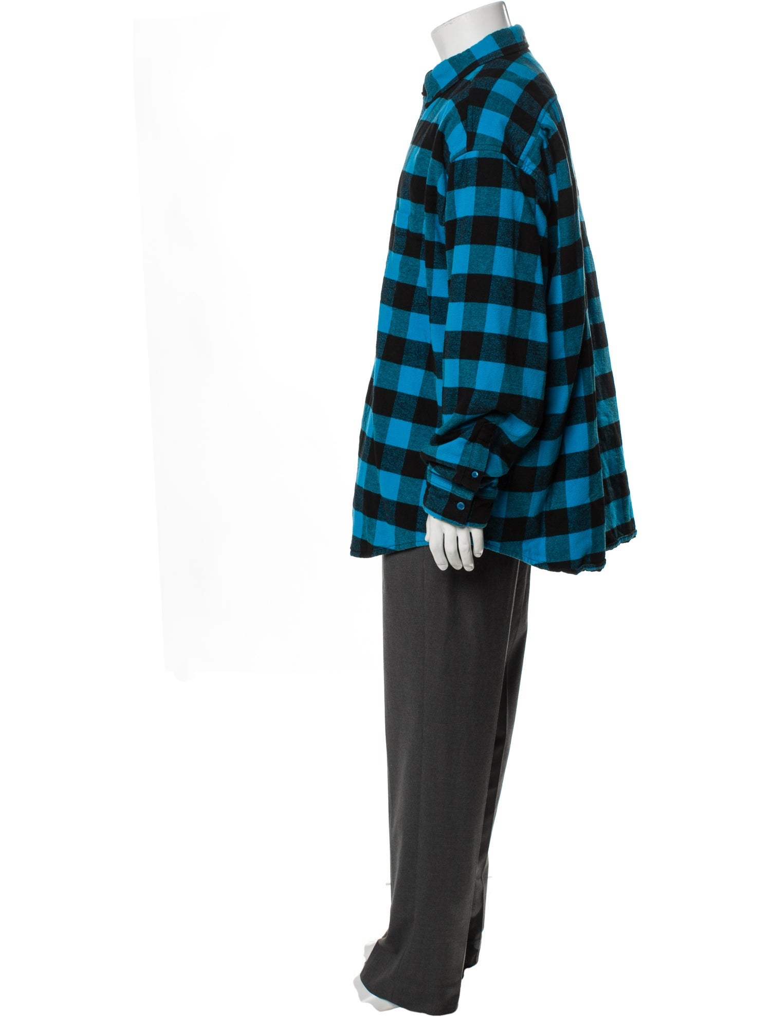 Balenciaga 2020 Plaid Print Jacket