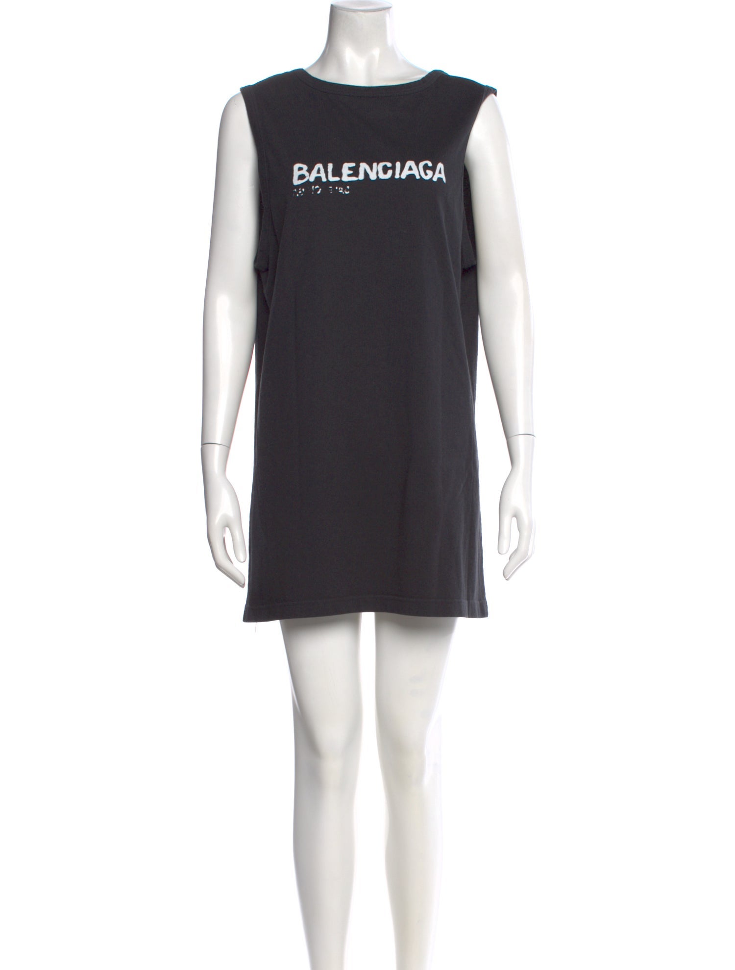 Balenciaga Graphic Print Scoop Neck T-Shirt