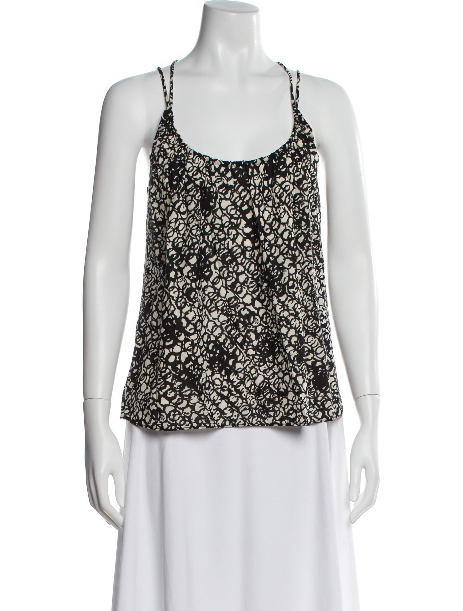 Balenciaga Silk Printed Top