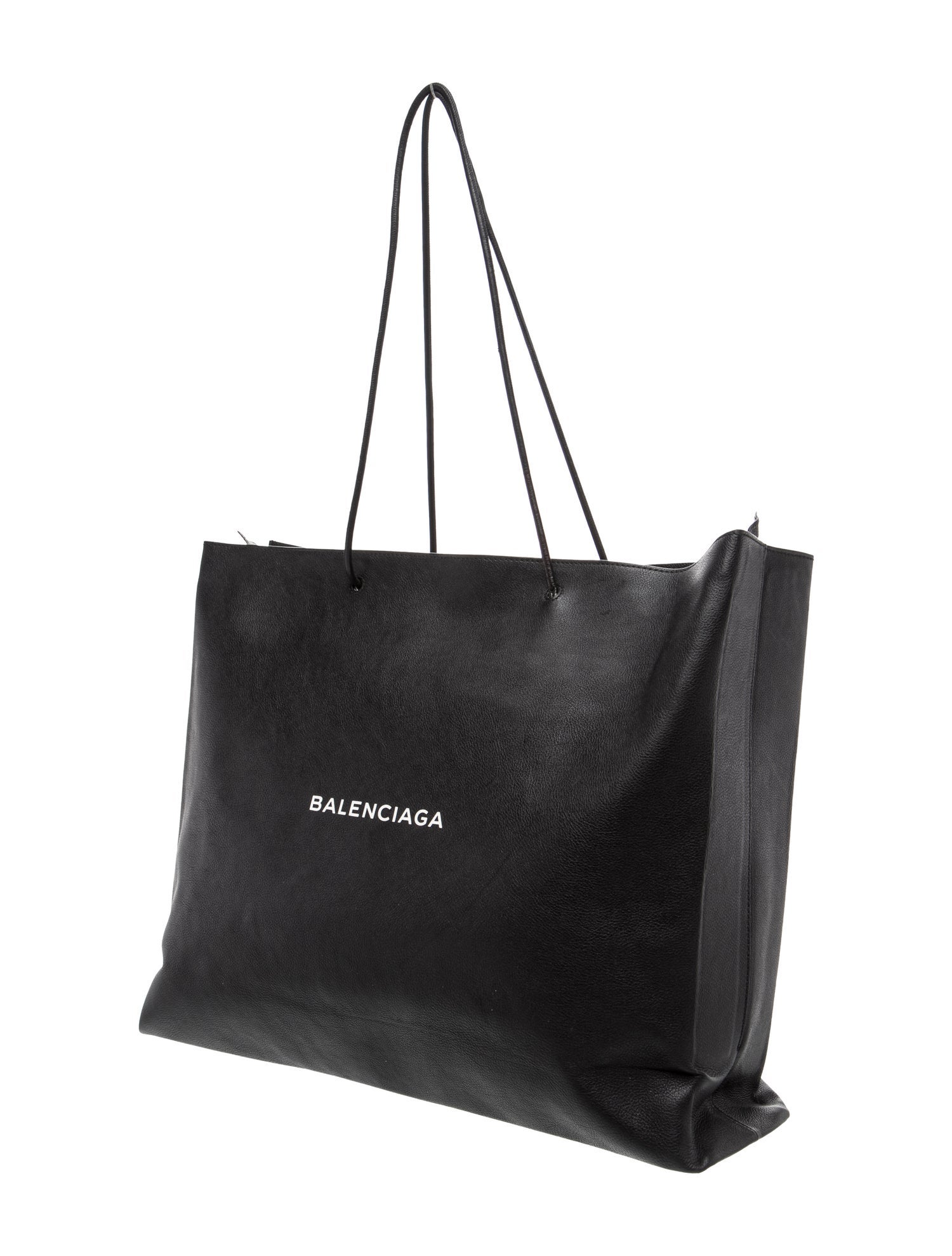 Balenciaga Leather Large Shopping - Black Totes, Bags - BAL375007