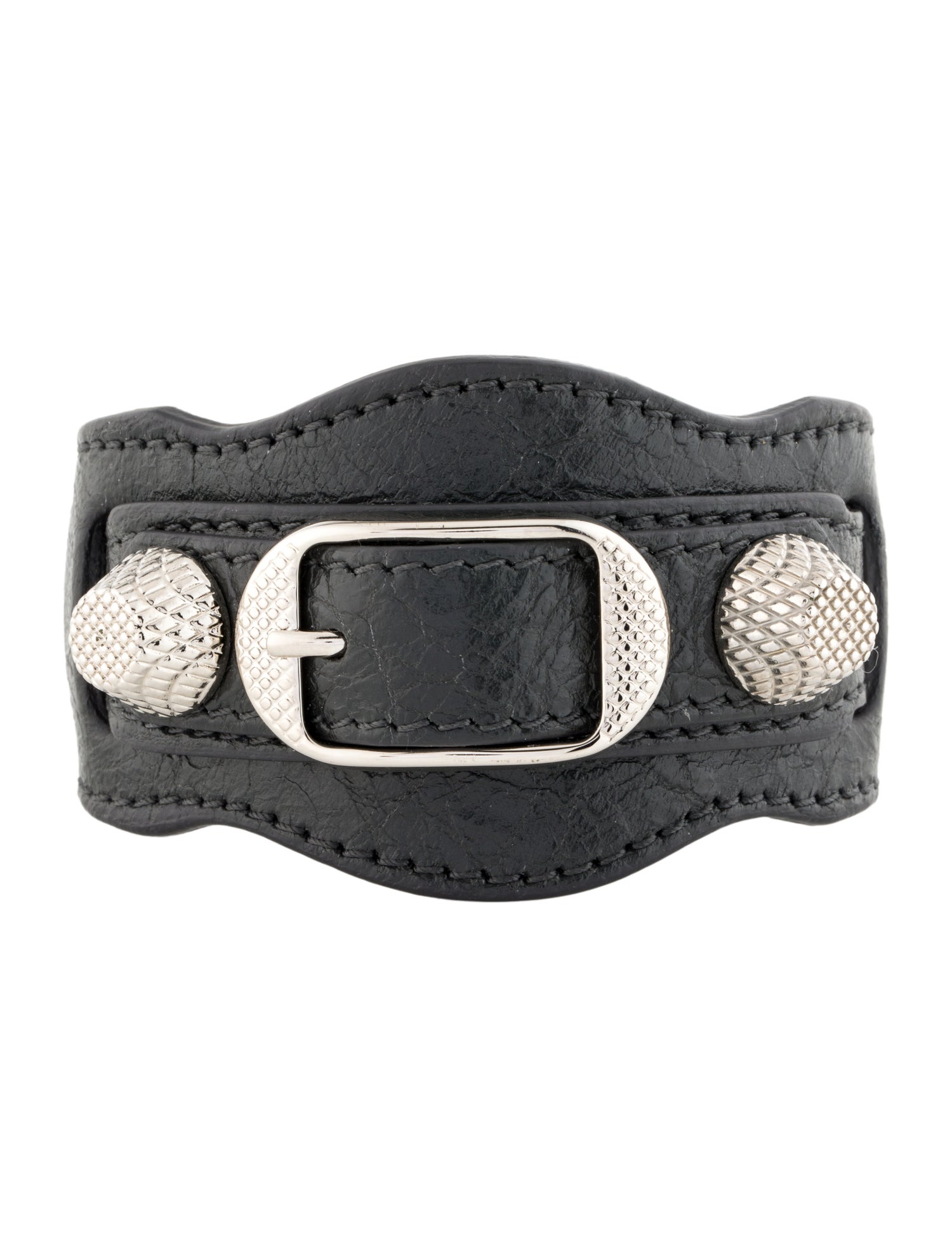 Balenciaga Leather Arena Giant Wrap Bracelet