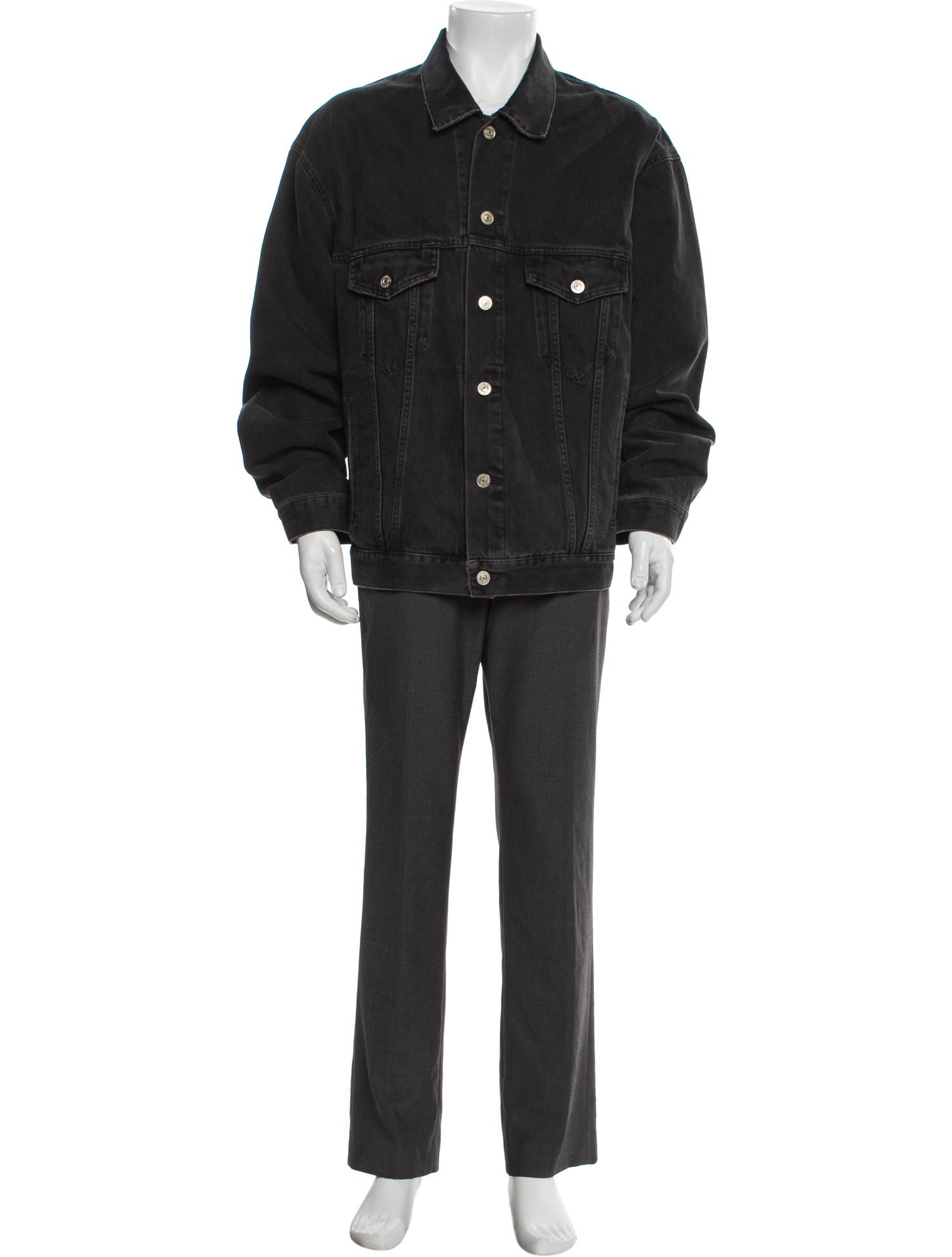 Balenciaga 2021 'Graffiti Logo' Trucker Jacket