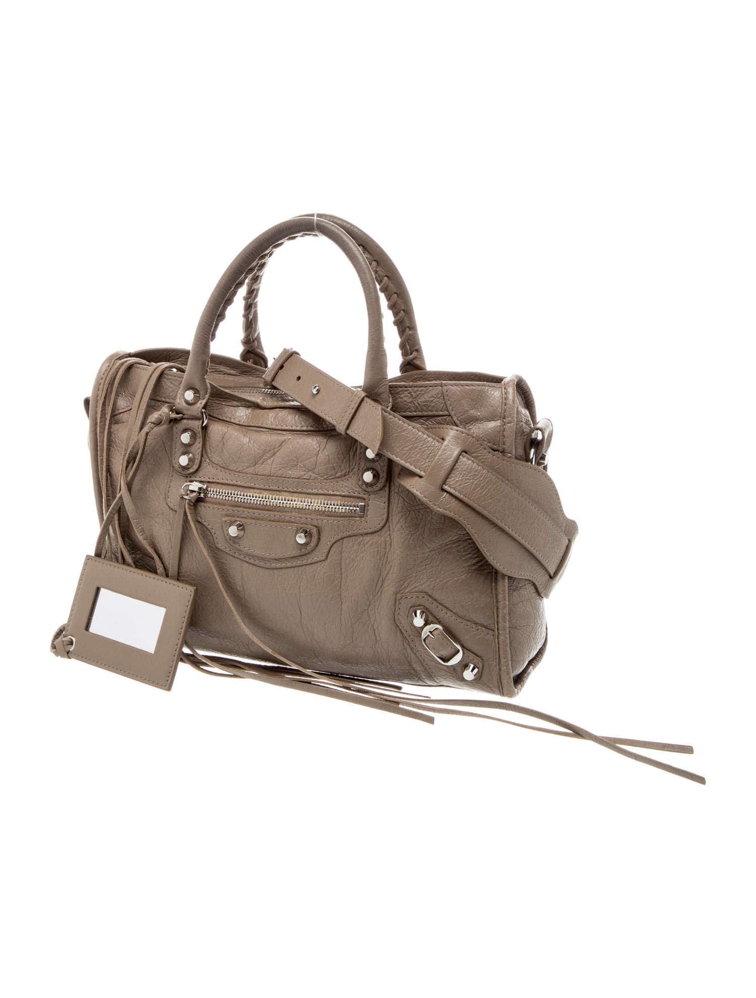 Balenciaga Leather City - Neutrals Crossbody Bags, Handbags
