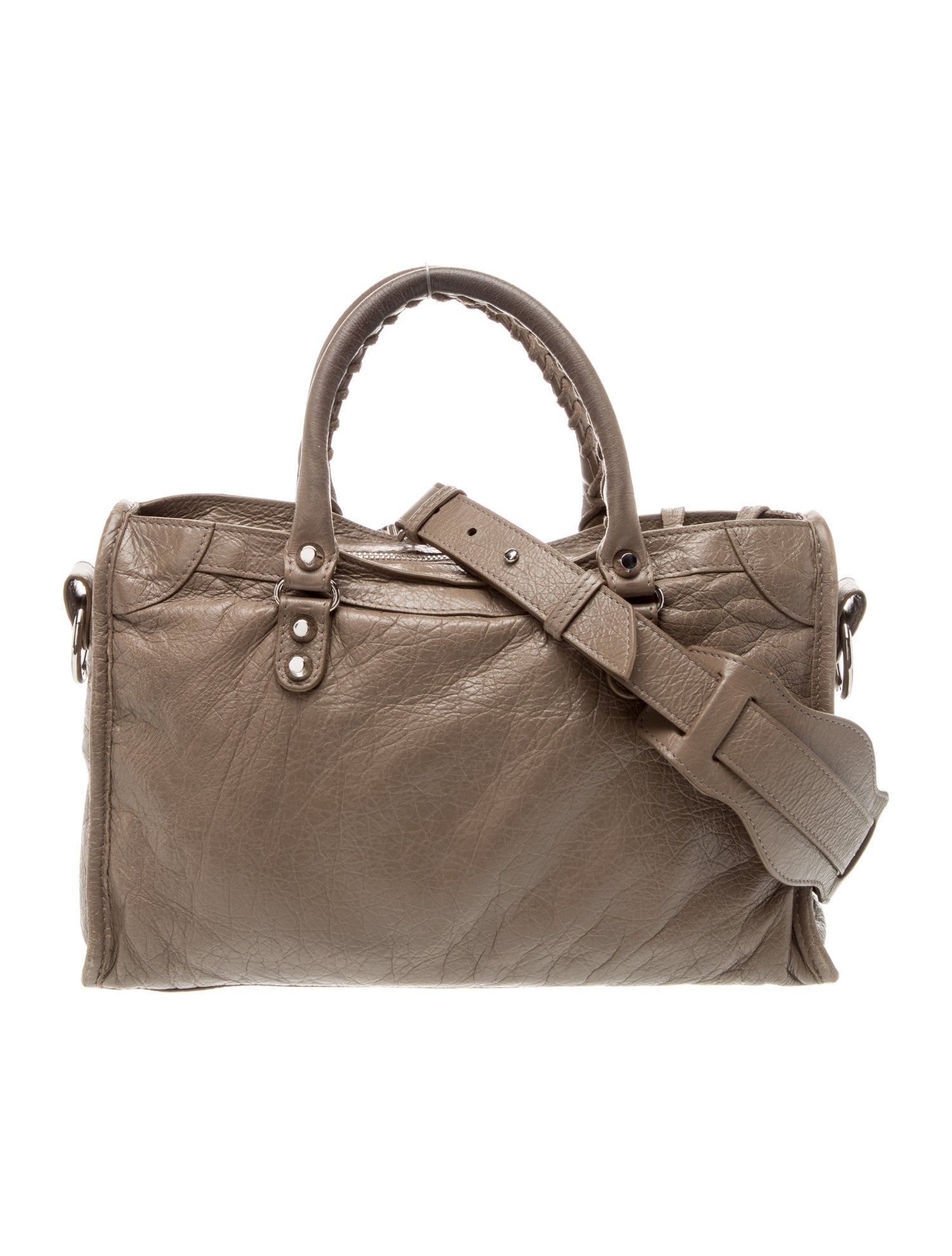 Balenciaga Leather City - Neutrals Crossbody Bags, Handbags