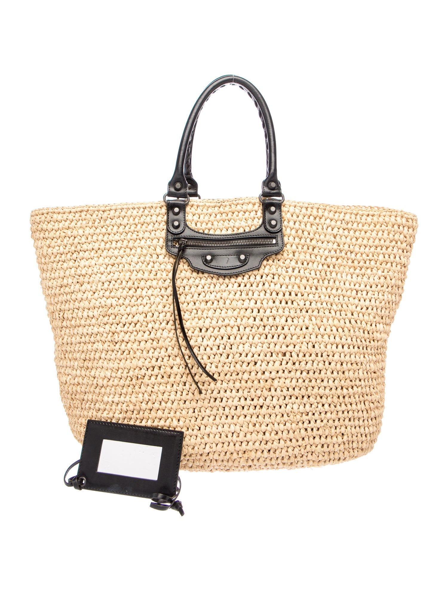 Balenciaga Raffia Panier