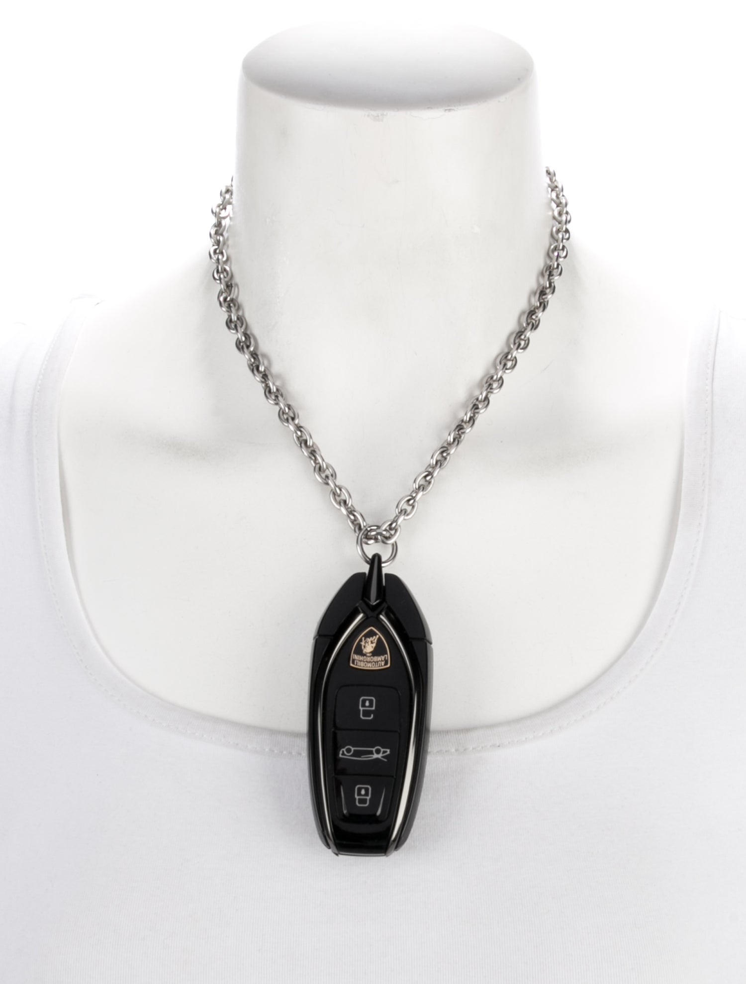 Balenciaga Automobili Lamborghini Car Key Pendant Necklace - Black