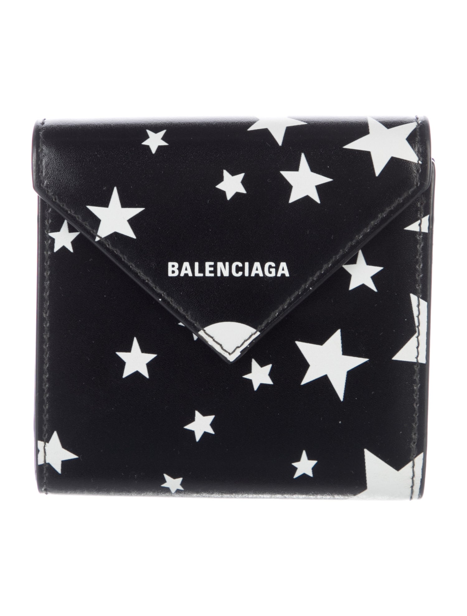 Balenciaga 2022 Star Papier Compact Wallet