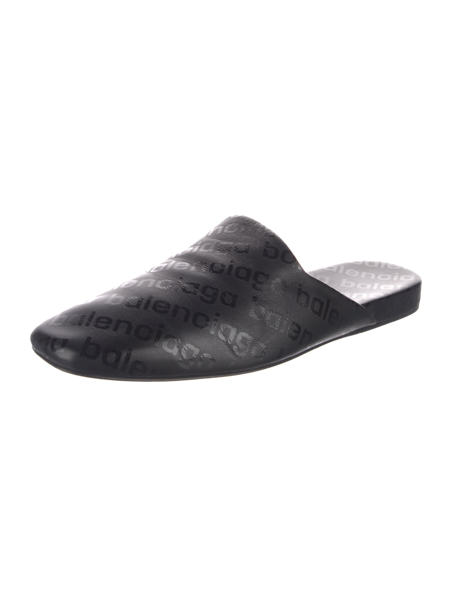 Balenciaga Leather Slippers