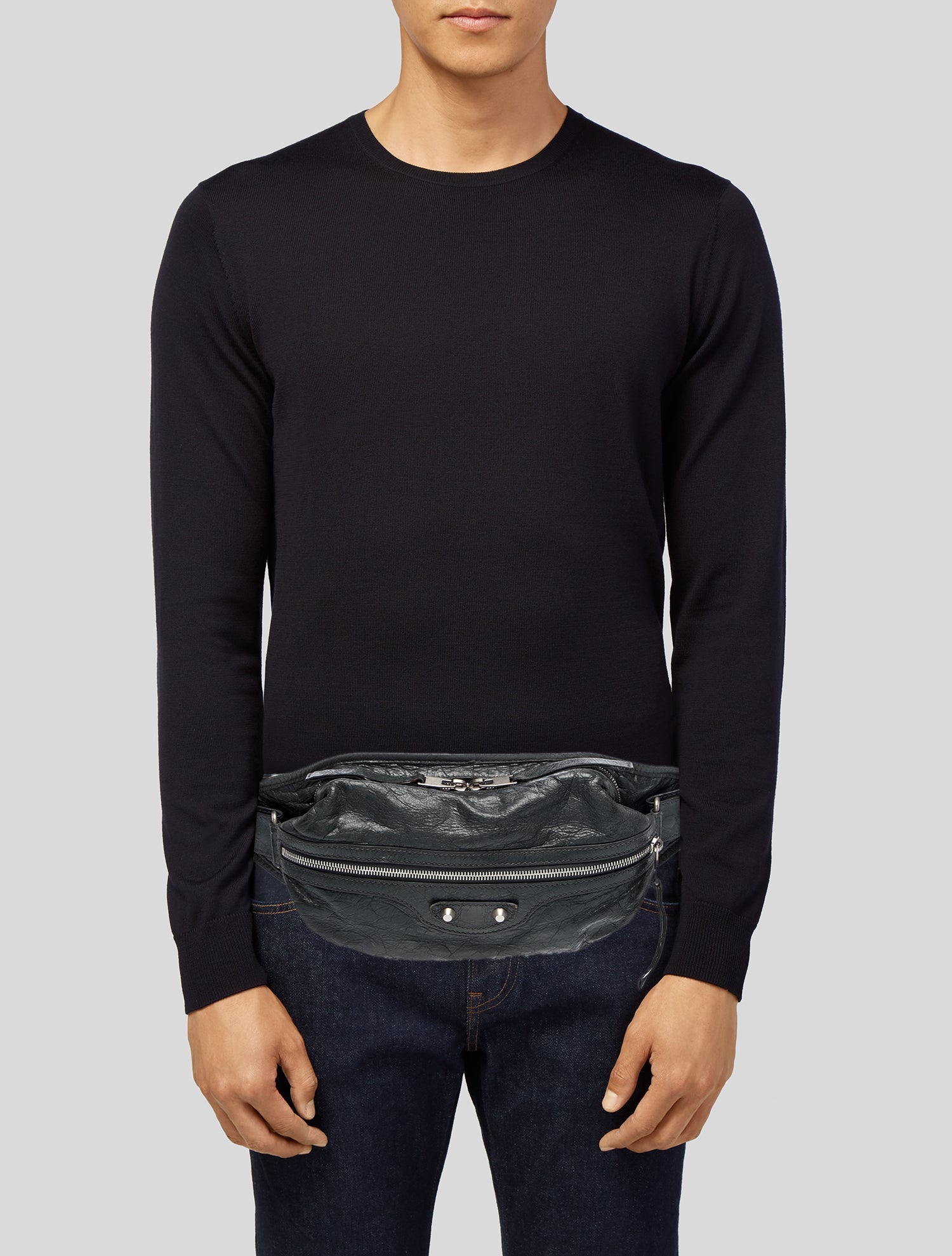 Balenciaga Leather Neo Lift Belt Bag - Black Waist Bags, Bags