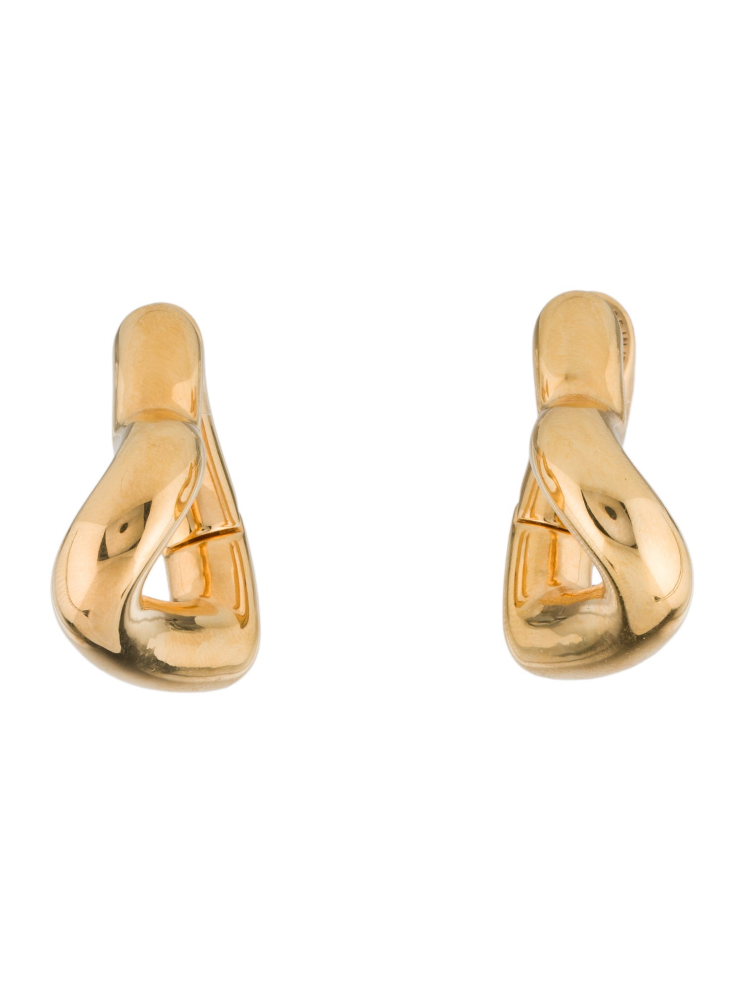 Balenciaga Loop Heart Hoop Earrings