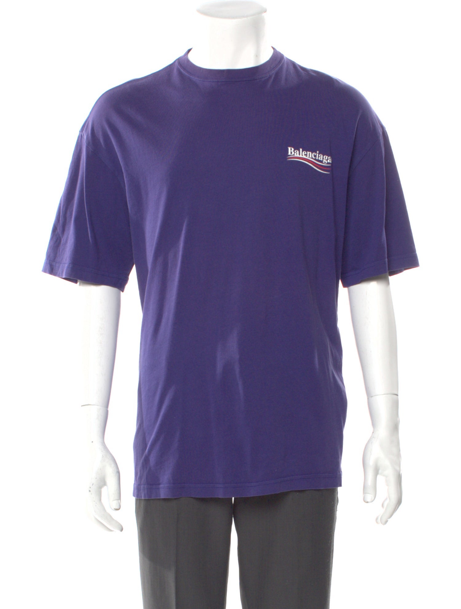 Balenciaga Graphic Print Crew Neck T-Shirt