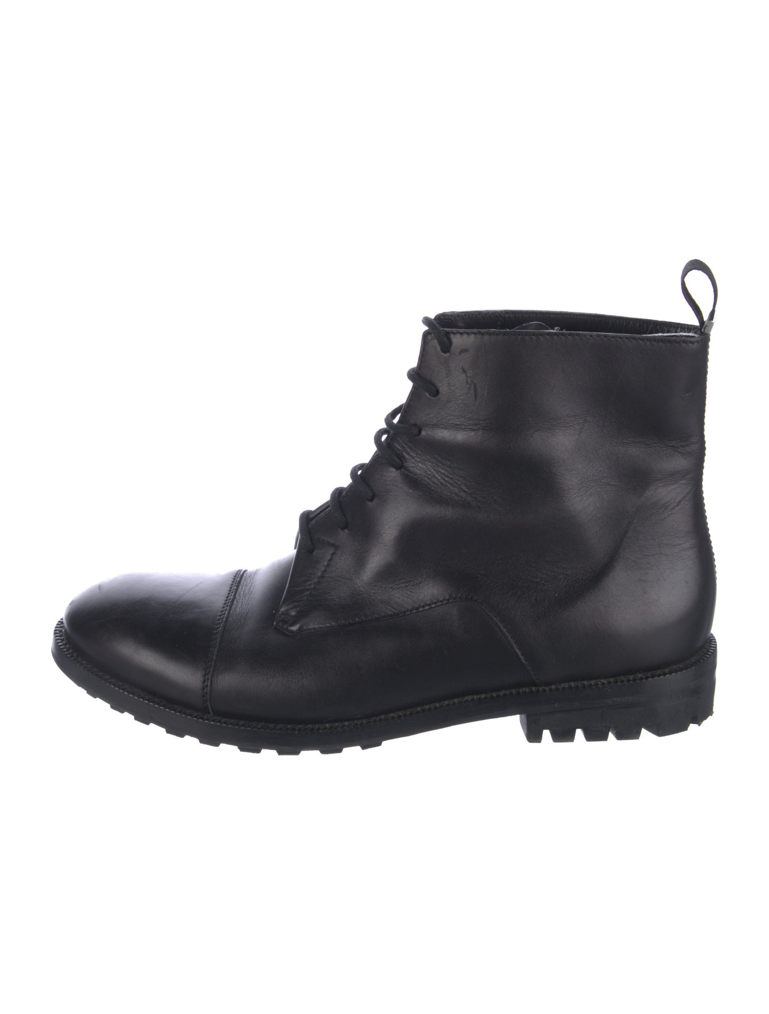 Balenciaga Leather Combat Boots