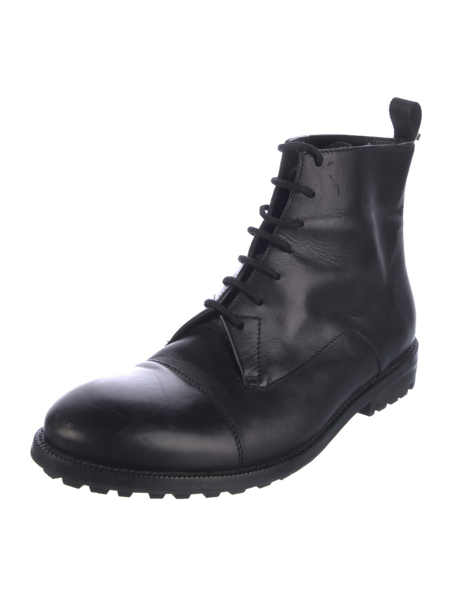 Balenciaga Leather Combat Boots