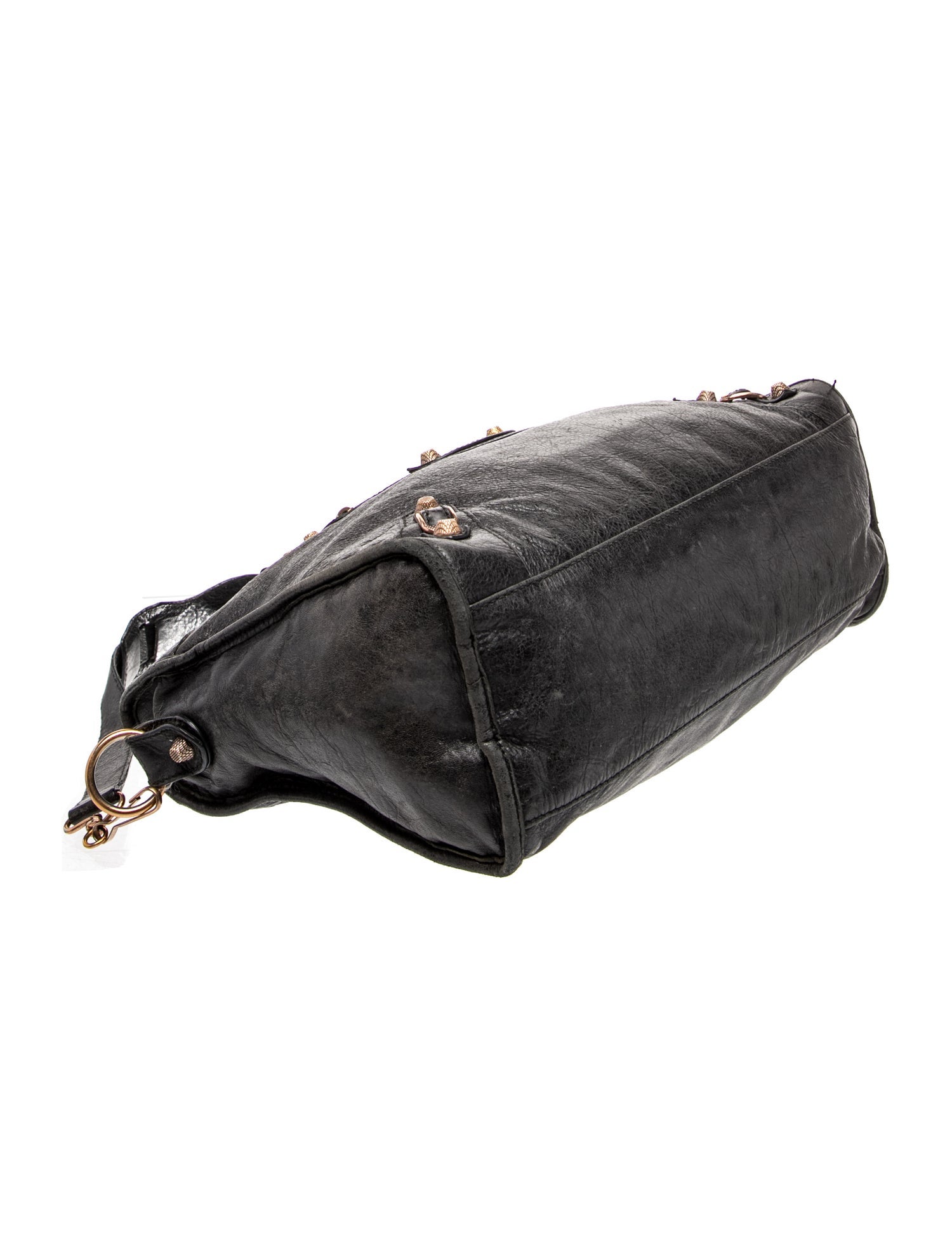 Balenciaga Leather Motocross City Giant 12 - Black Handle Bags