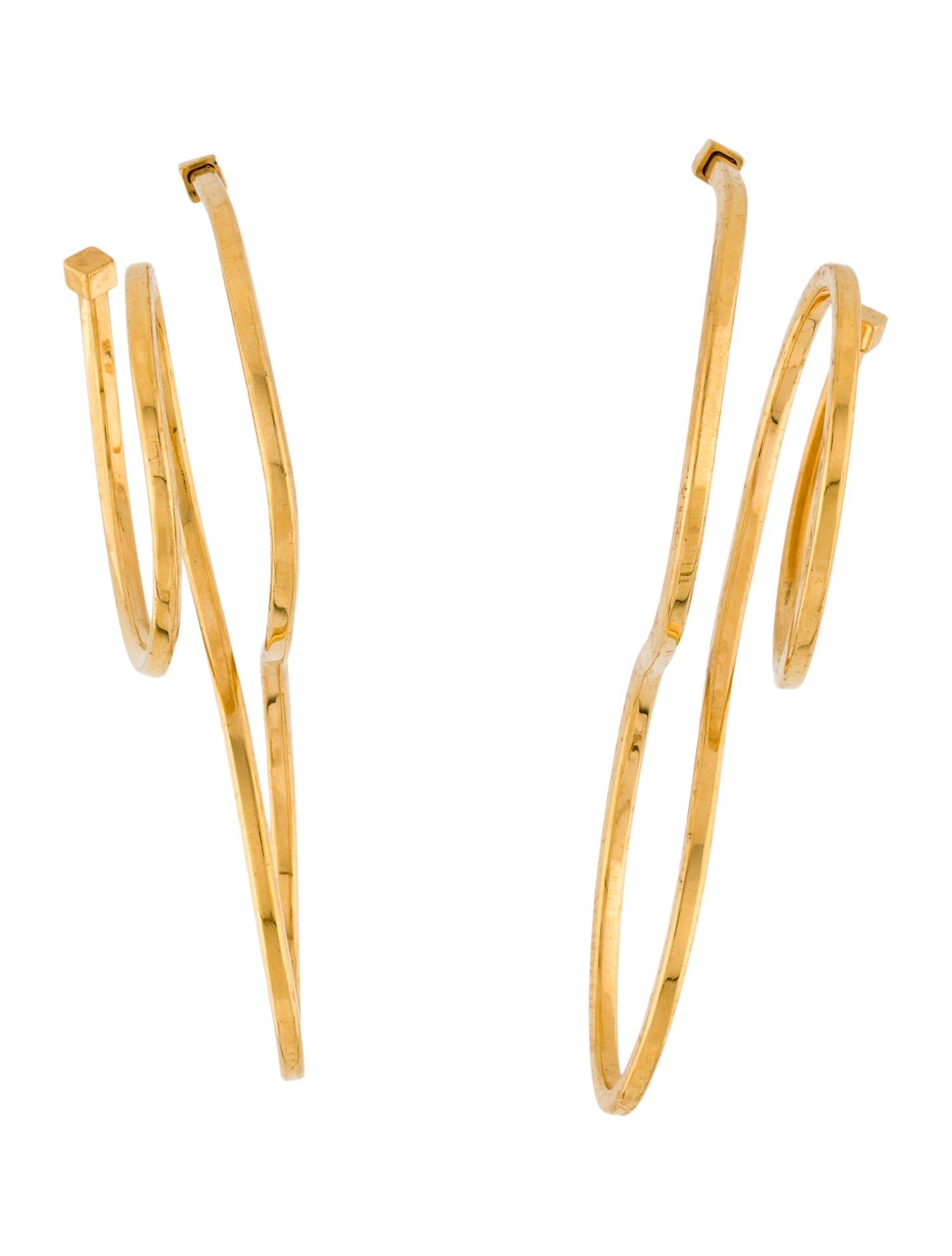 Balenciaga Swirl Drop Earrings