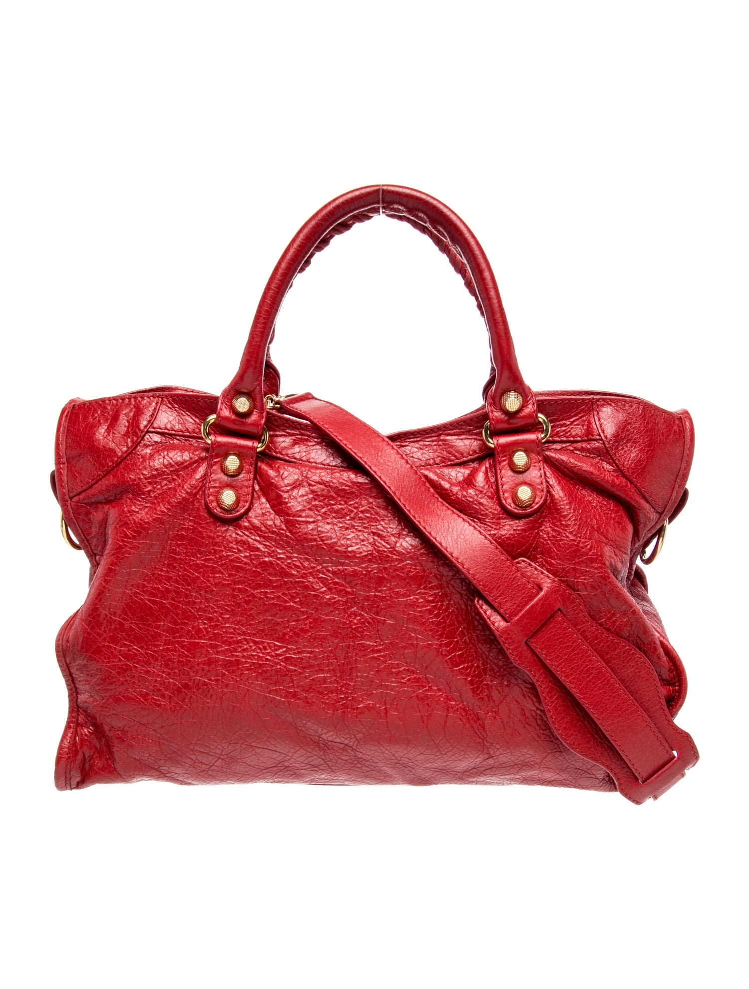 Balenciaga Giant Motocross City Giant 12 - Red Shoulder Bags