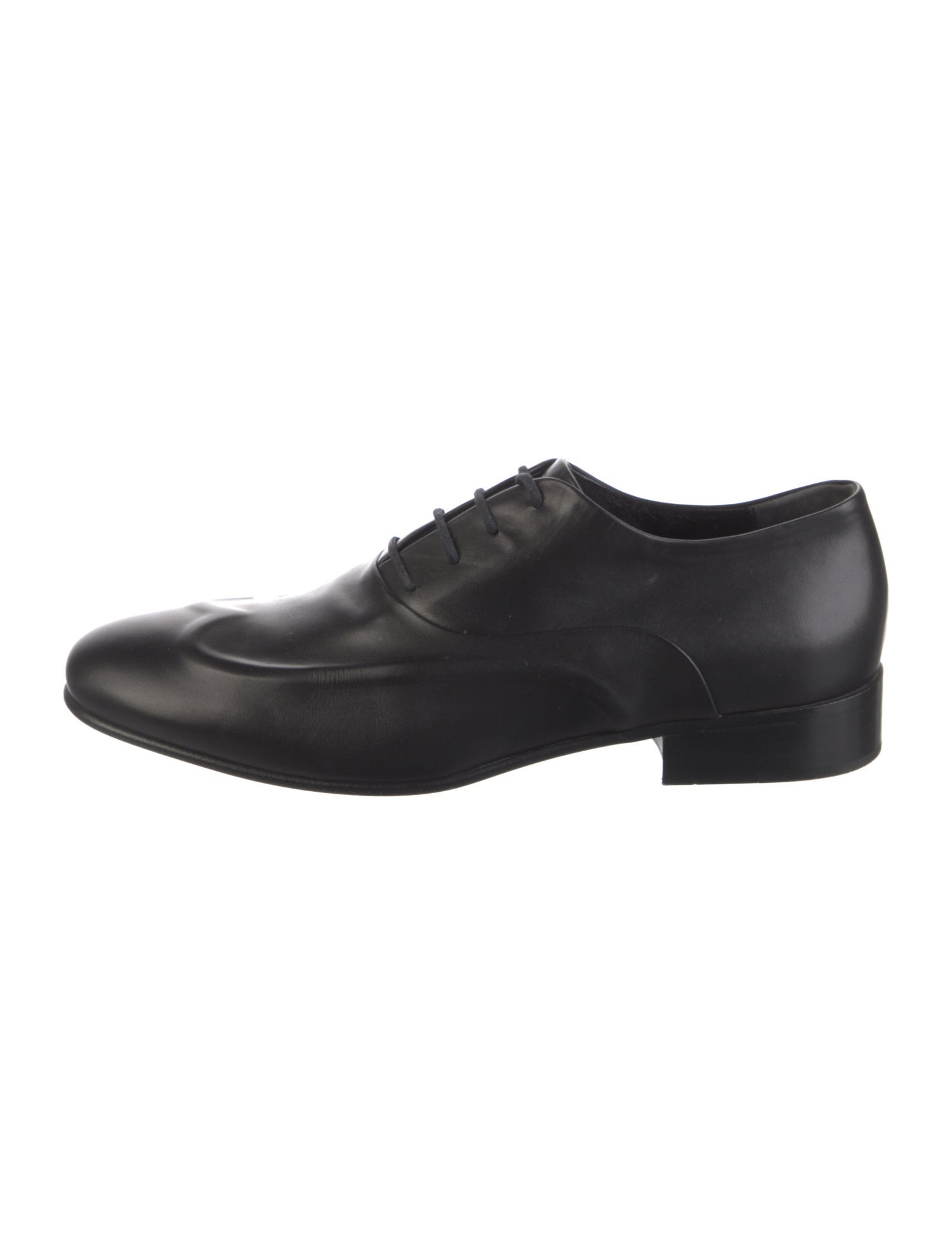 Balenciaga Signature Logo Leather Oxfords