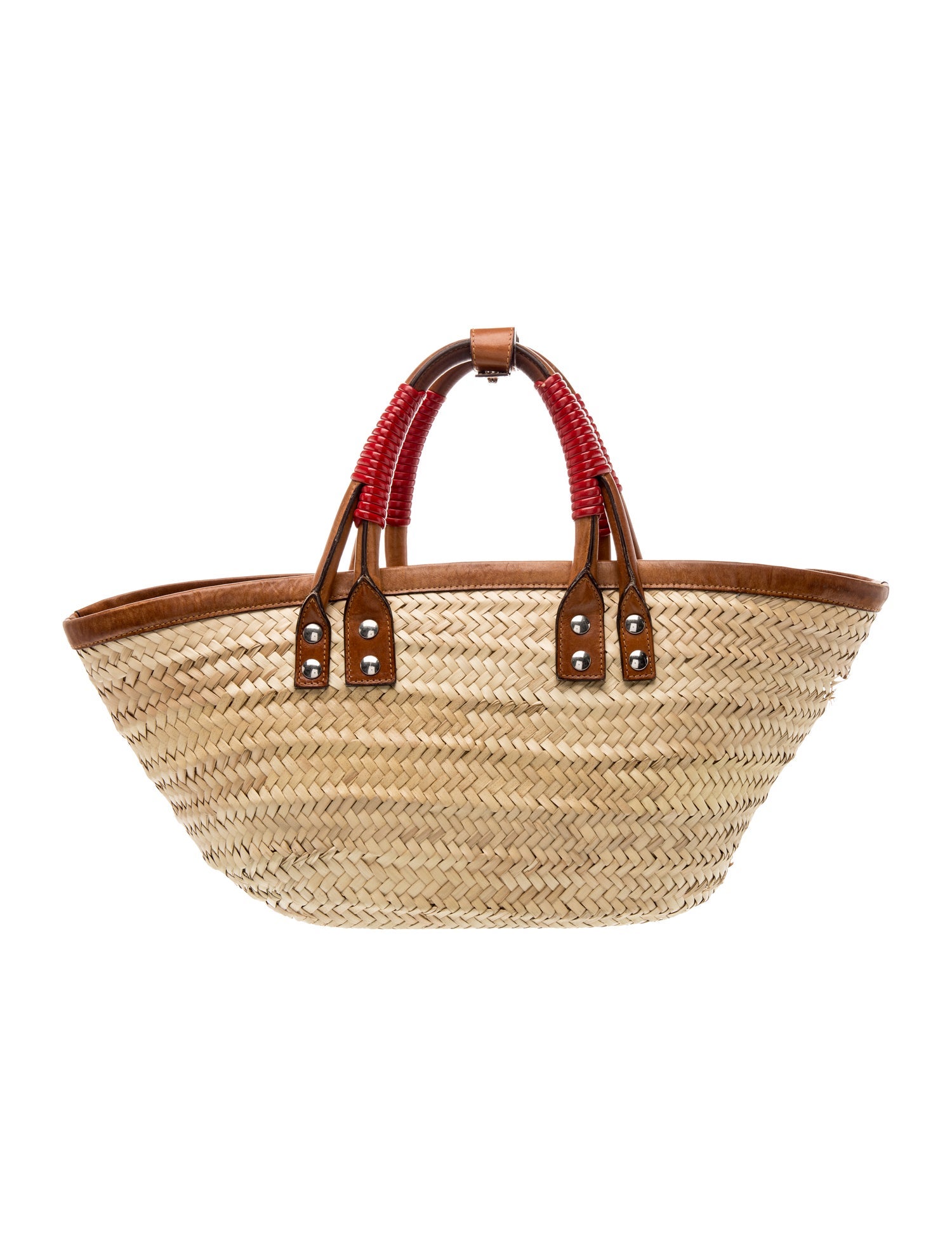 Balenciaga Raffia Panier - Neutrals Handle Bags, Handbags