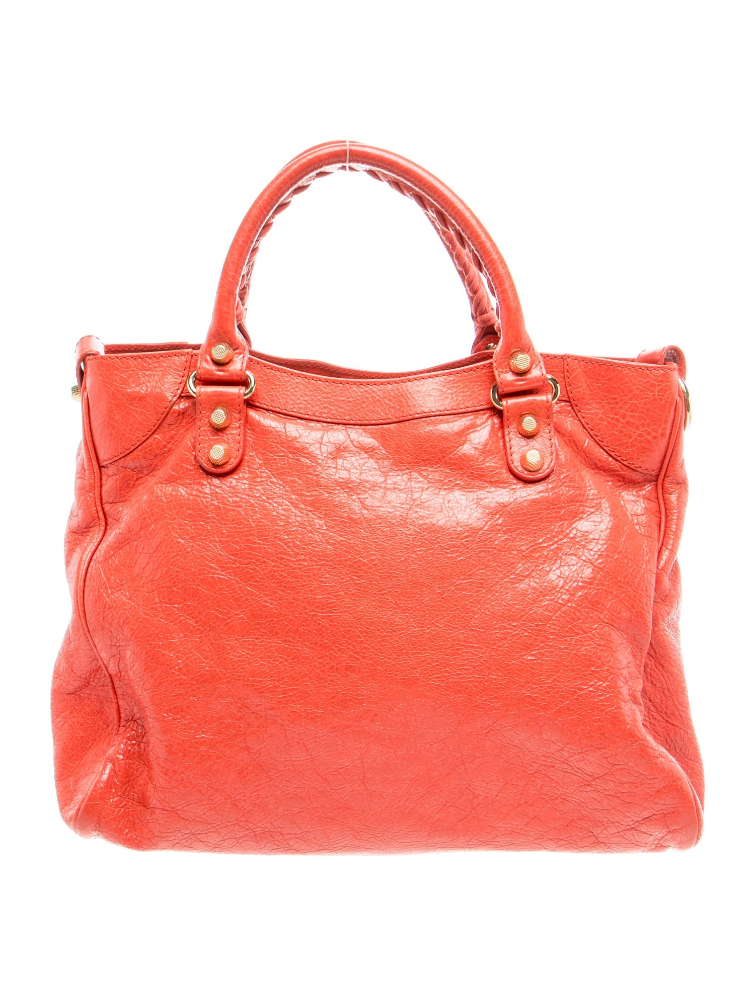 Balenciaga Leather Velo - Red Handle Bags, Handbags - BAL377713