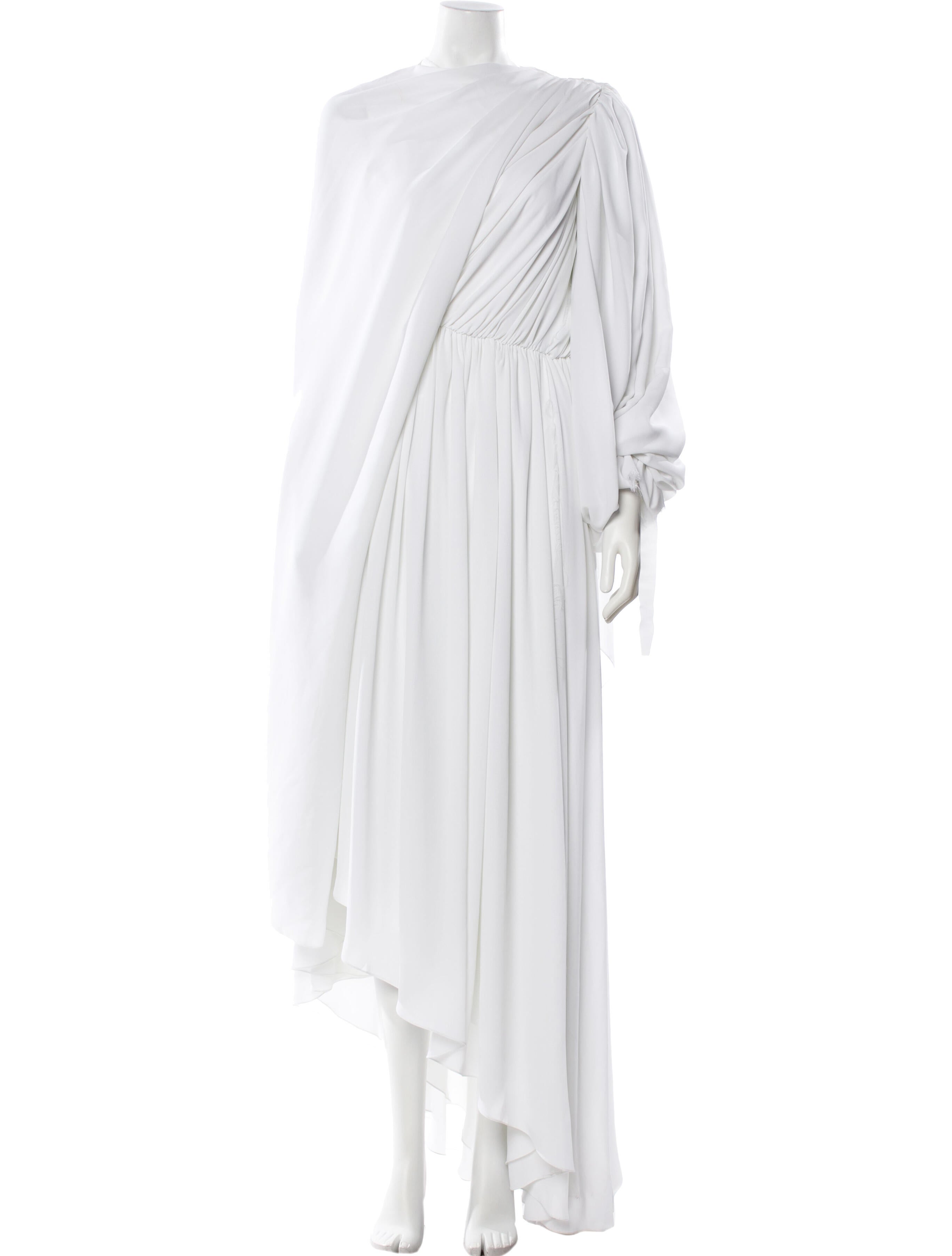 Balenciaga Asymmetrical Long Dress